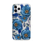 Blue Peonies Apple iPhone 11 Pro Max in Silver with Bumper Case