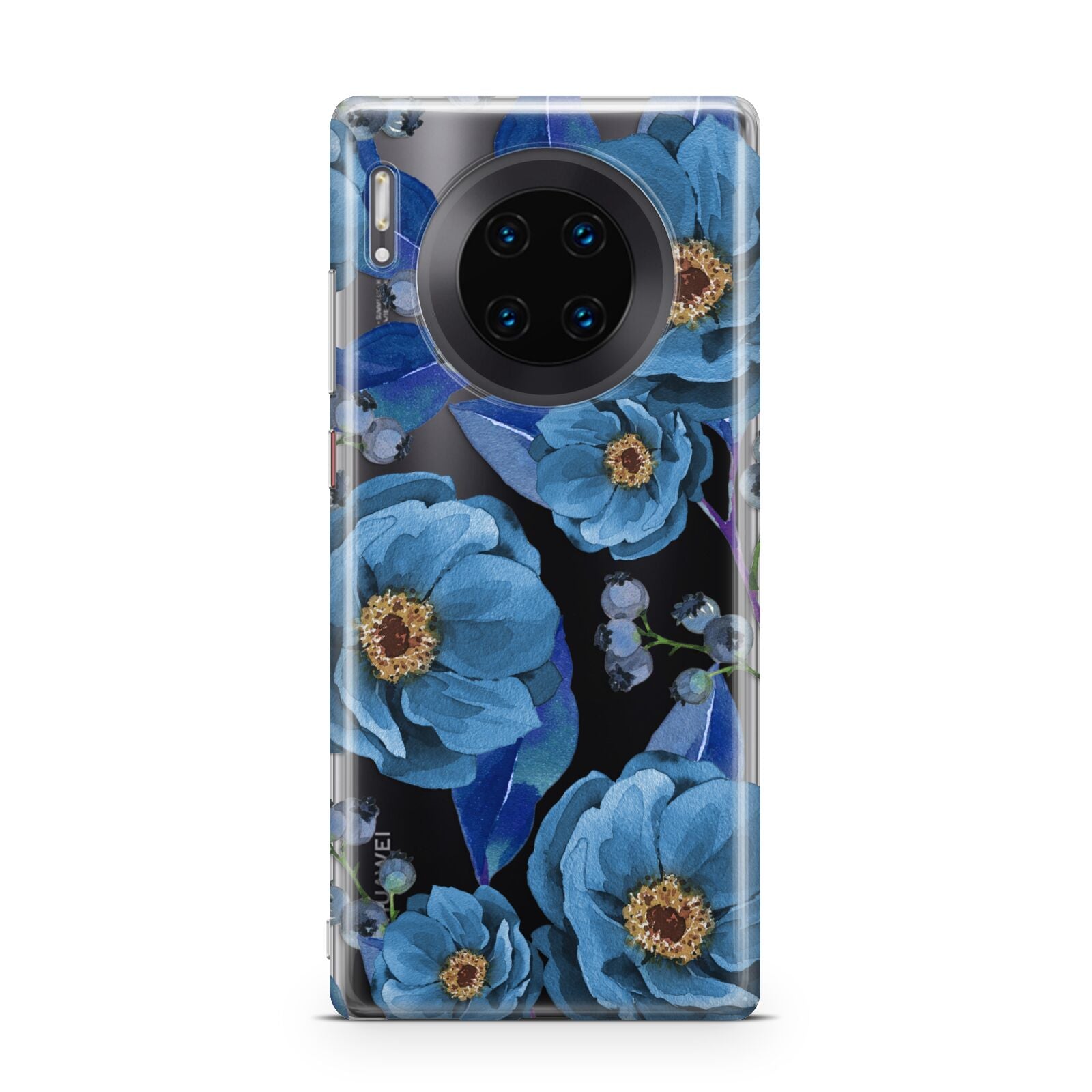 Blue Peonies Huawei Mate 30 Pro Phone Case