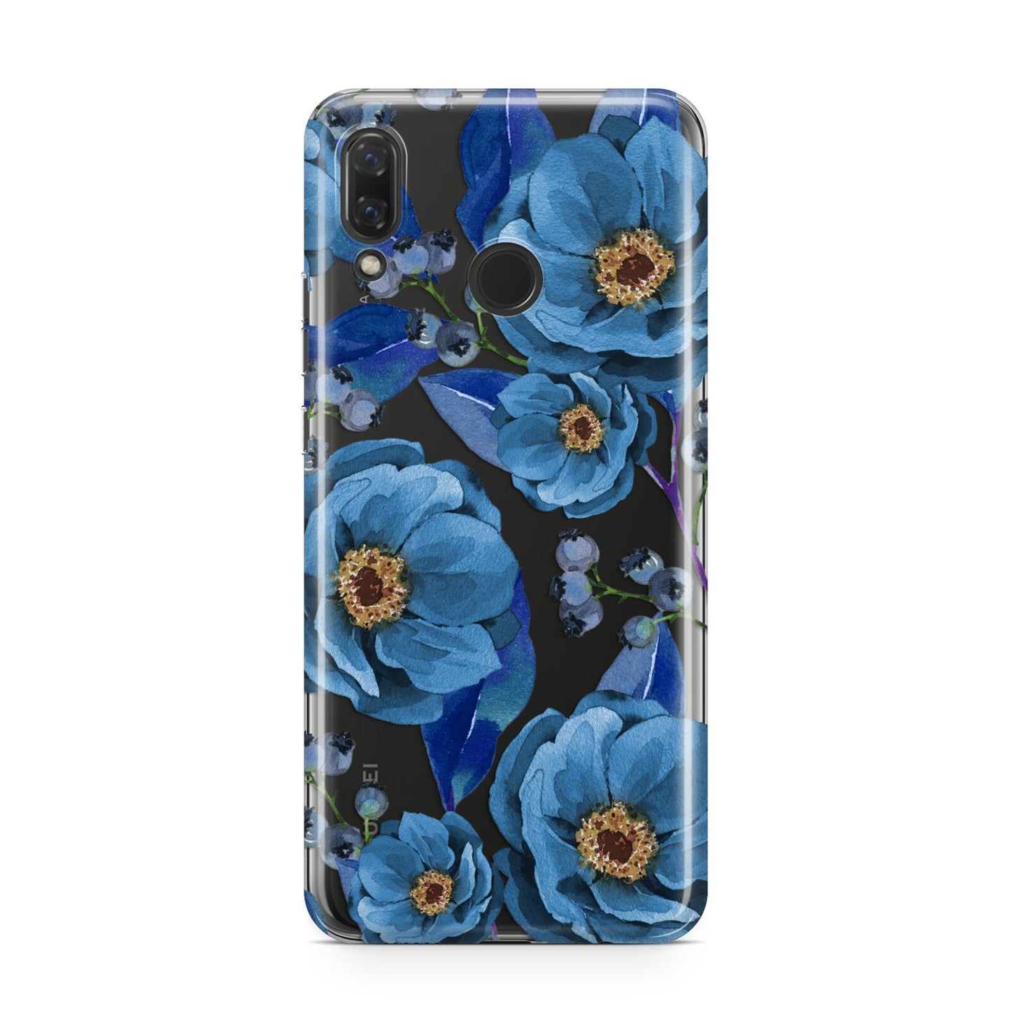 Blue Peonies Huawei Nova 3 Phone Case