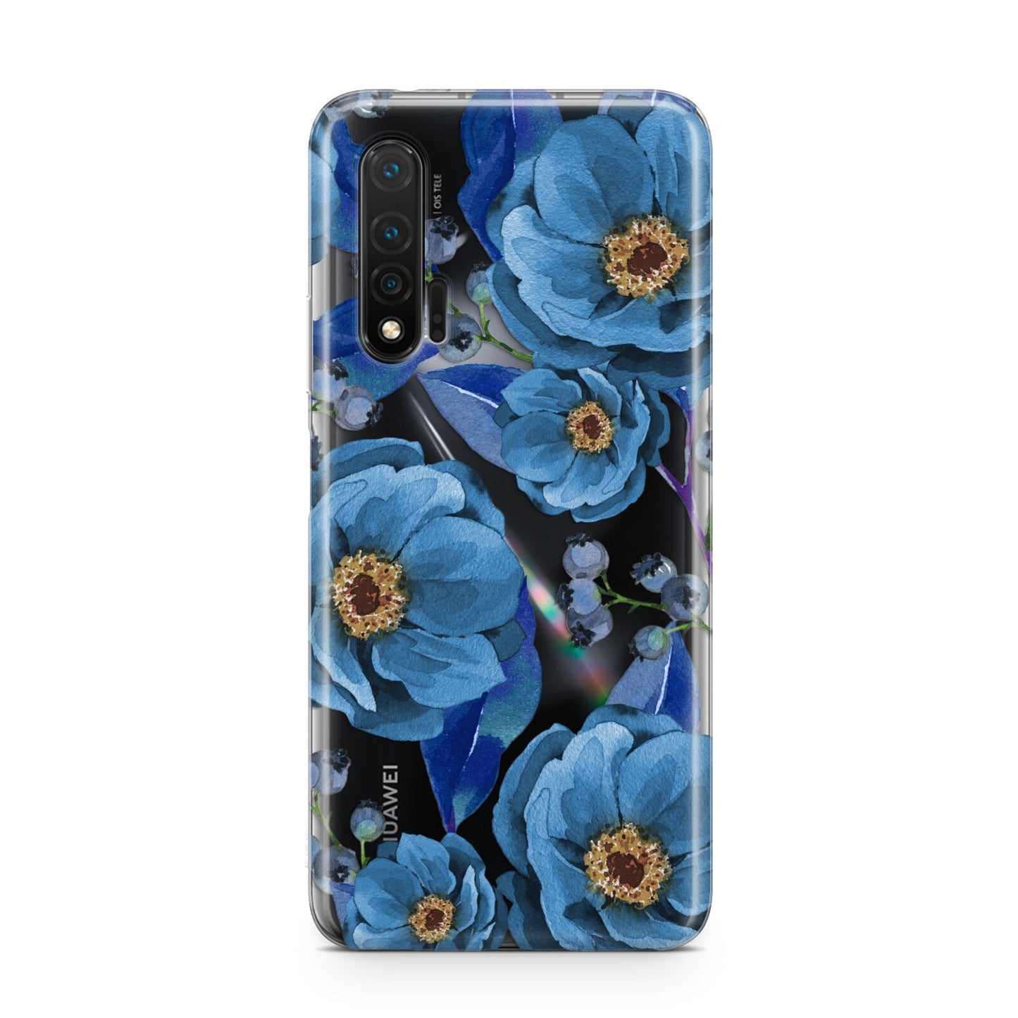 Blue Peonies Huawei Nova 6 Phone Case