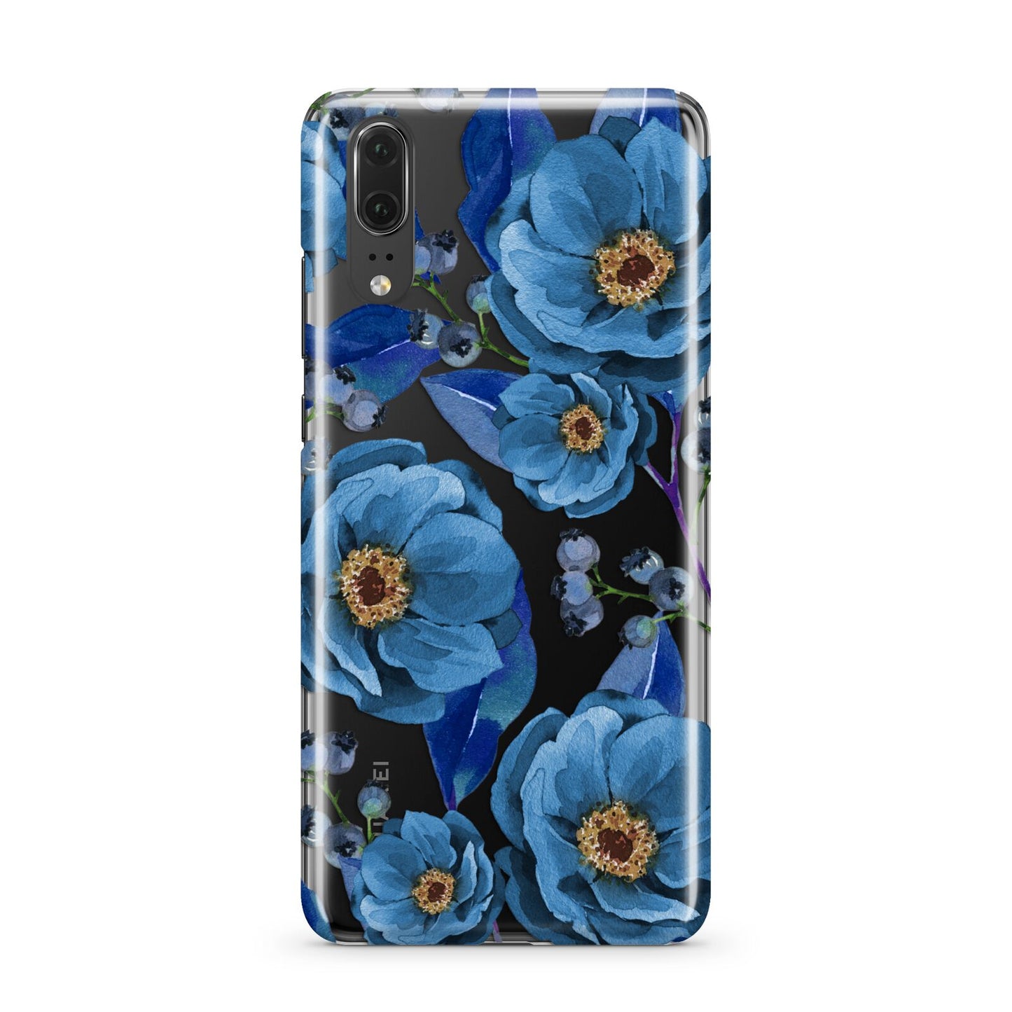 Blue Peonies Huawei P20 Phone Case