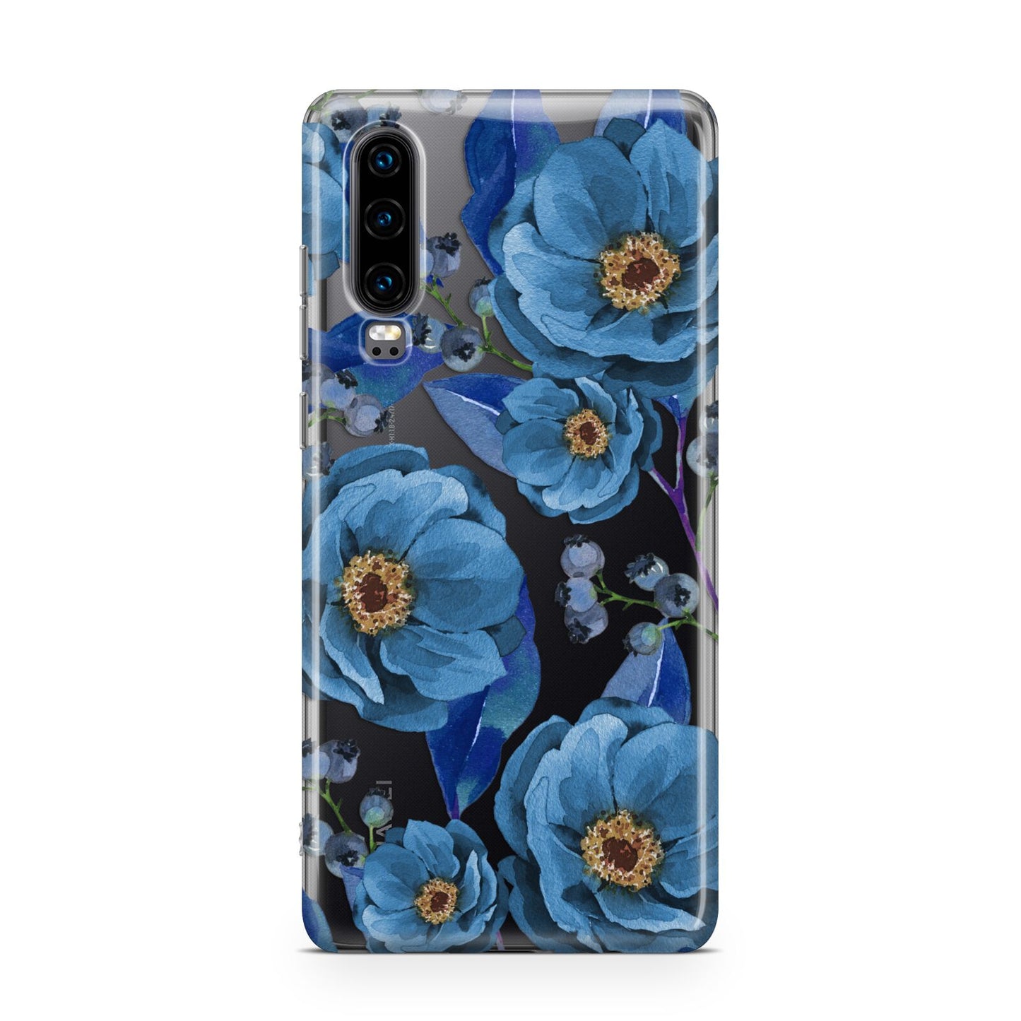 Blue Peonies Huawei P30 Phone Case