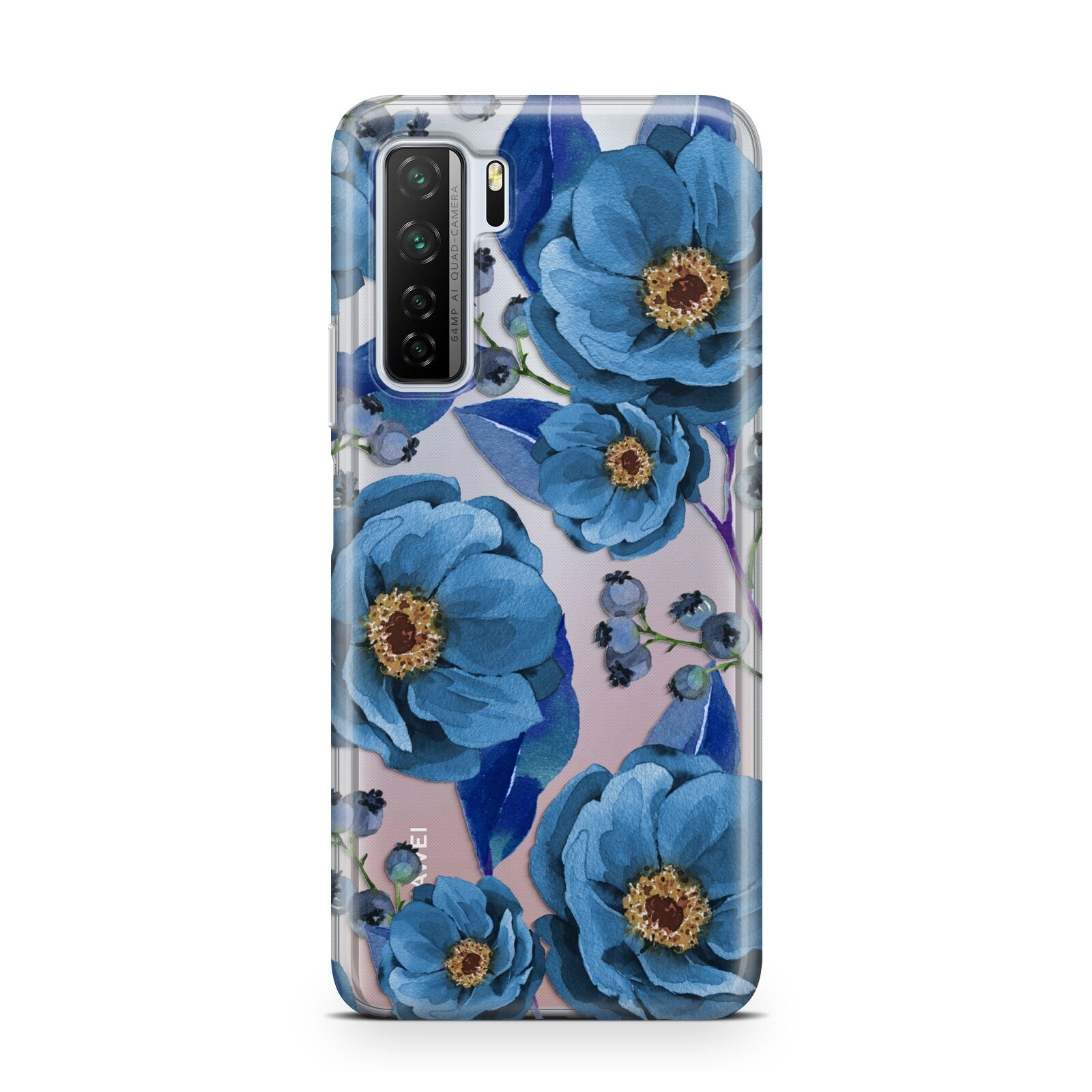 Blue Peonies Huawei P40 Lite 5G Phone Case