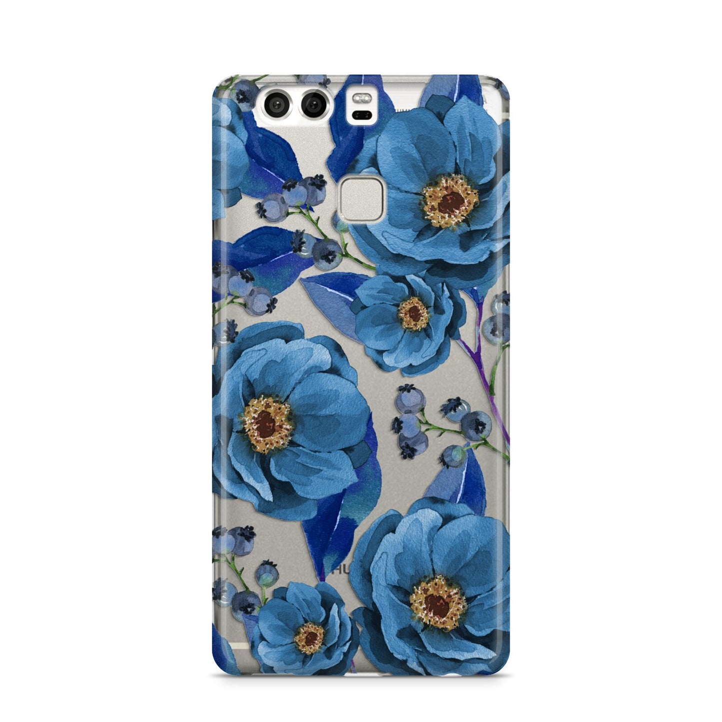 Blue Peonies Huawei P9 Case