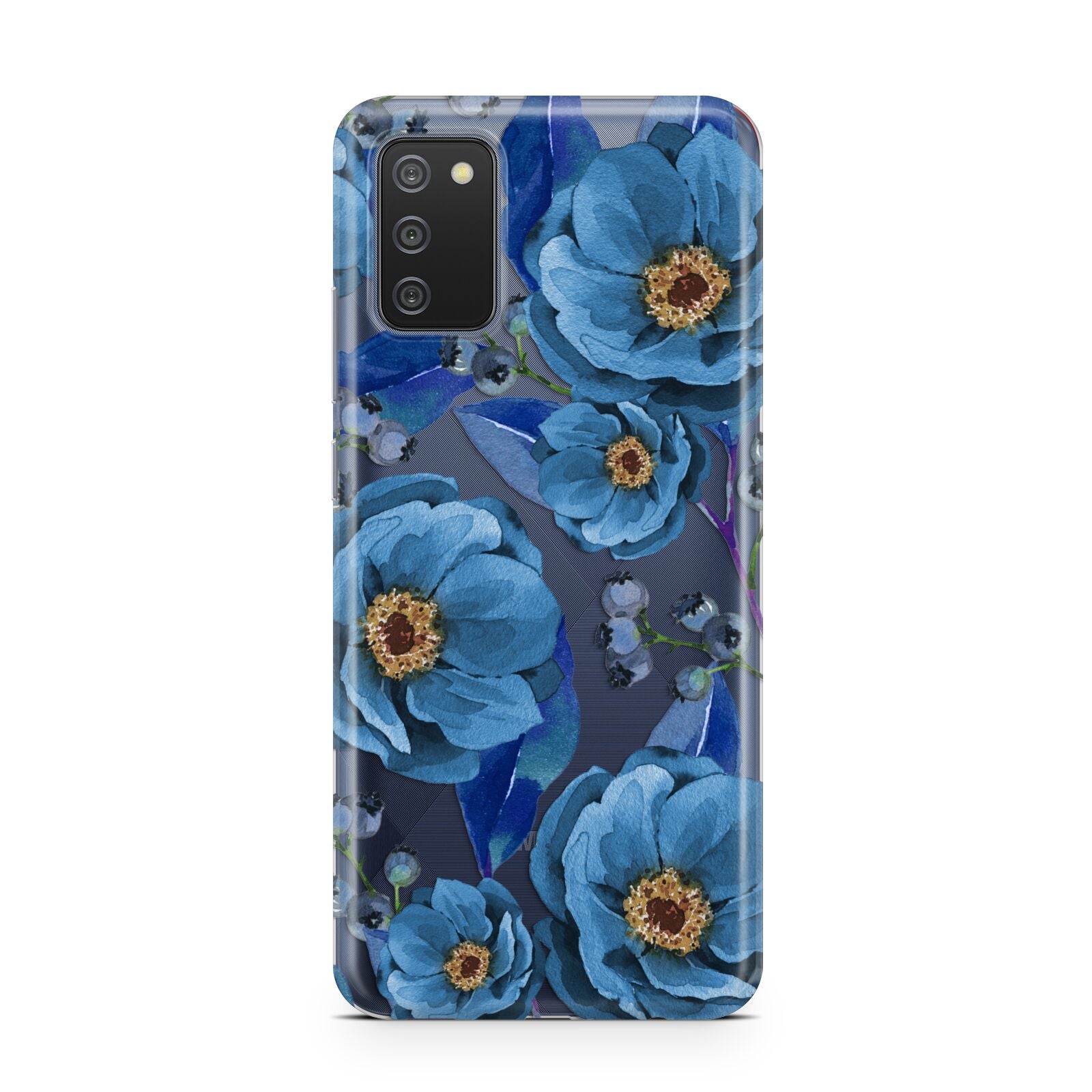 Blue Peonies Samsung A02s Case