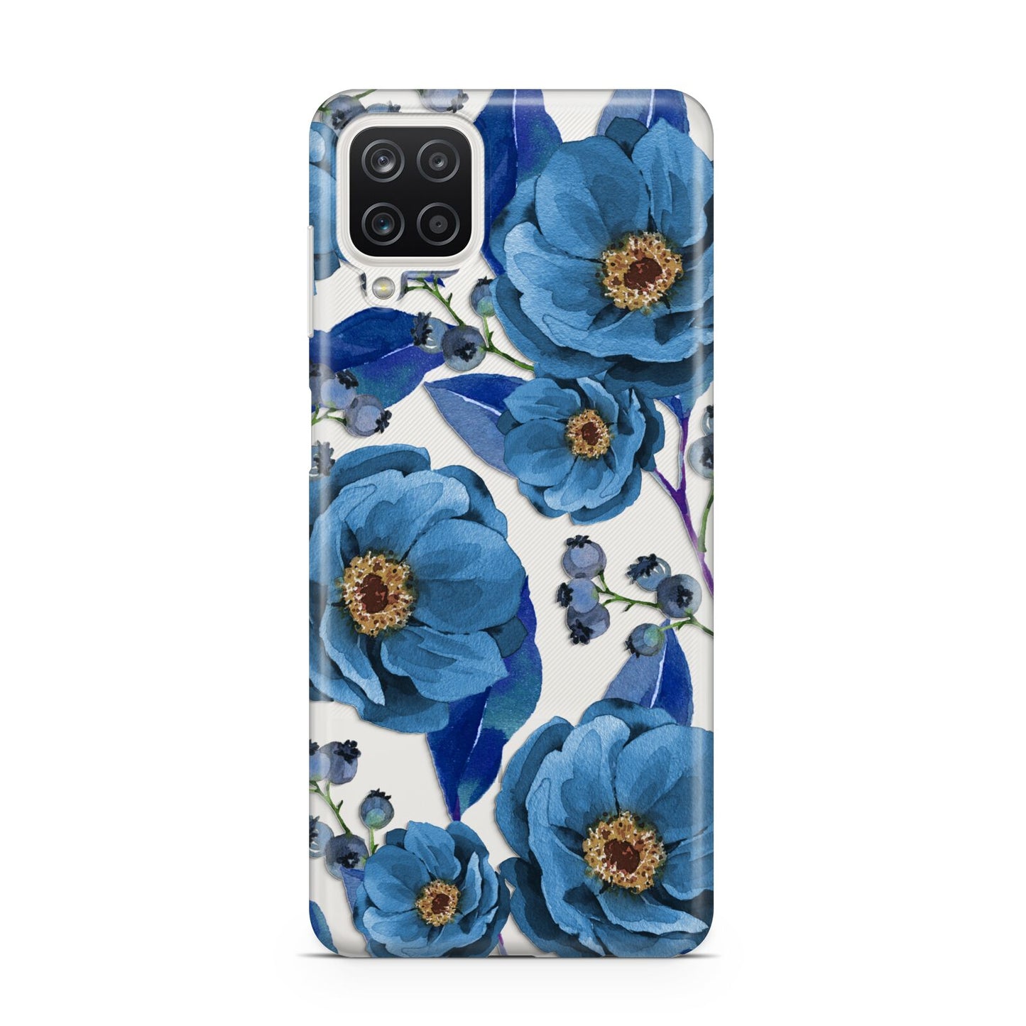 Blue Peonies Samsung A12 Case