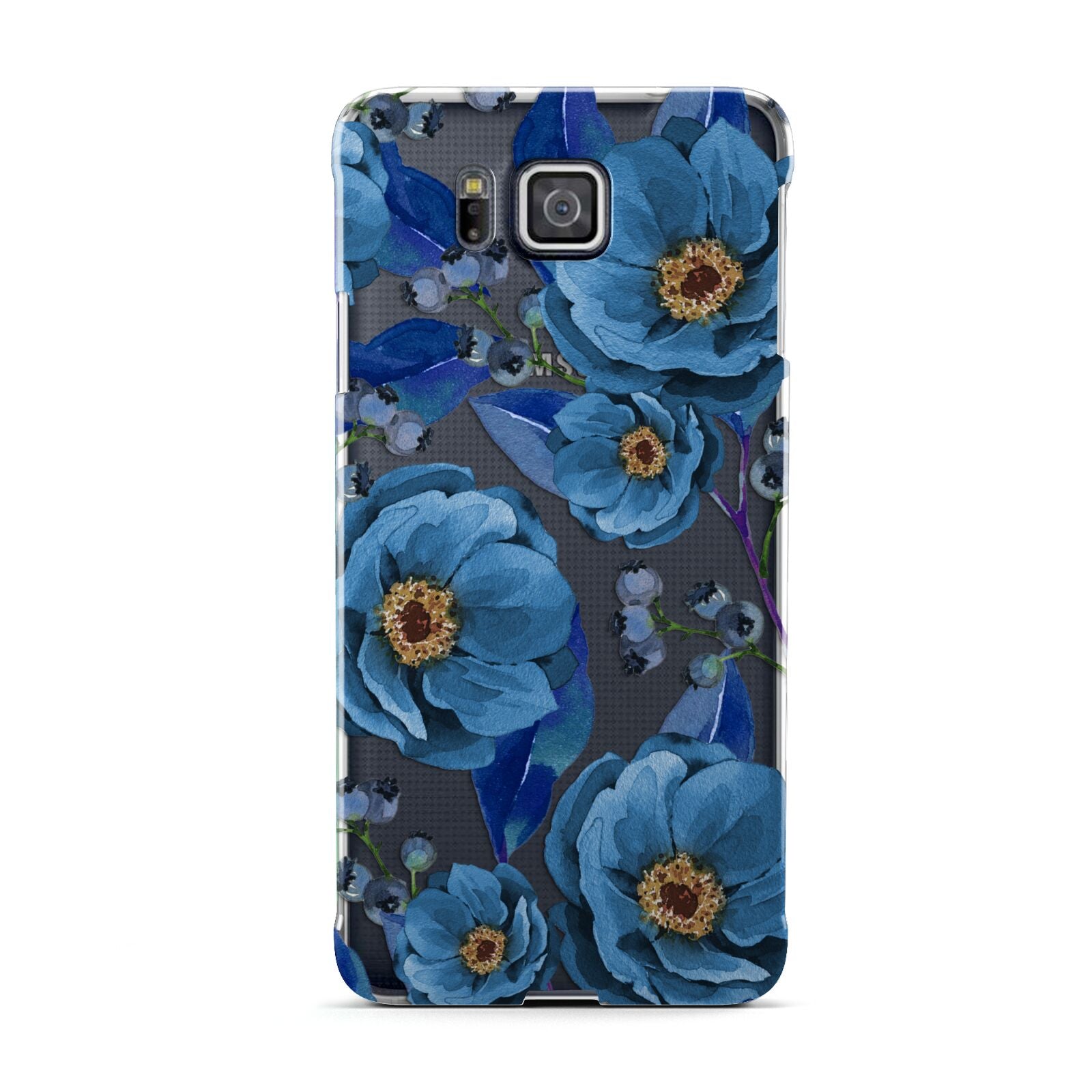 Blue Peonies Samsung Galaxy Alpha Case