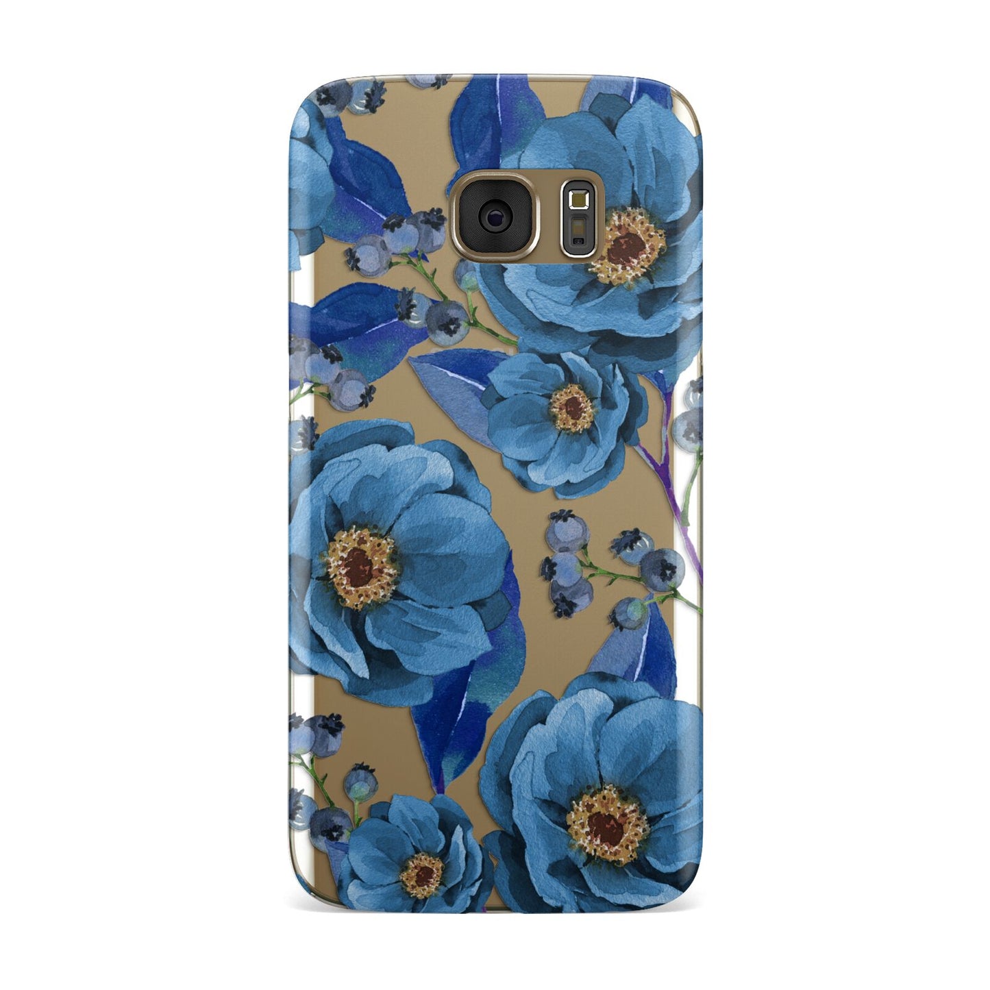 Blue Peonies Samsung Galaxy Case