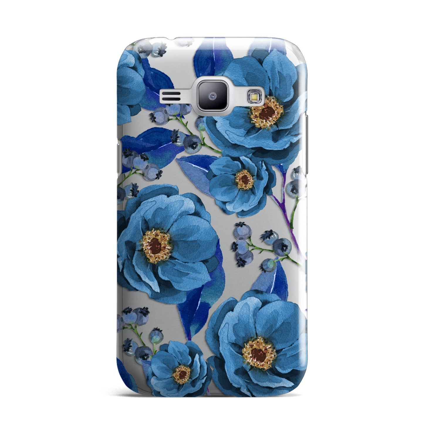 Blue Peonies Samsung Galaxy J1 2015 Case