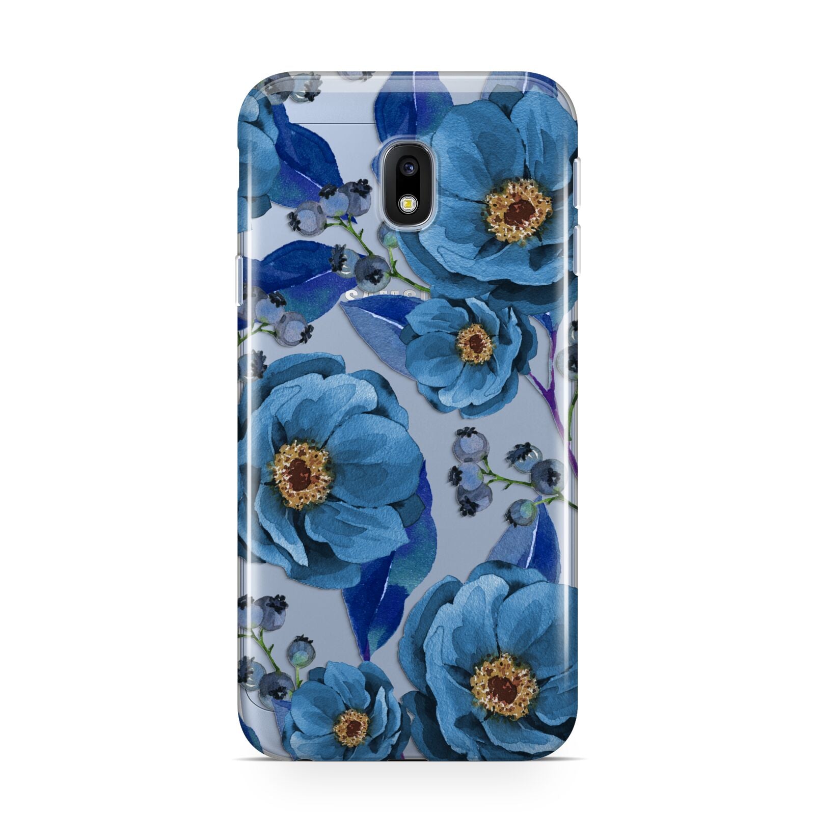 Blue Peonies Samsung Galaxy J3 2017 Case