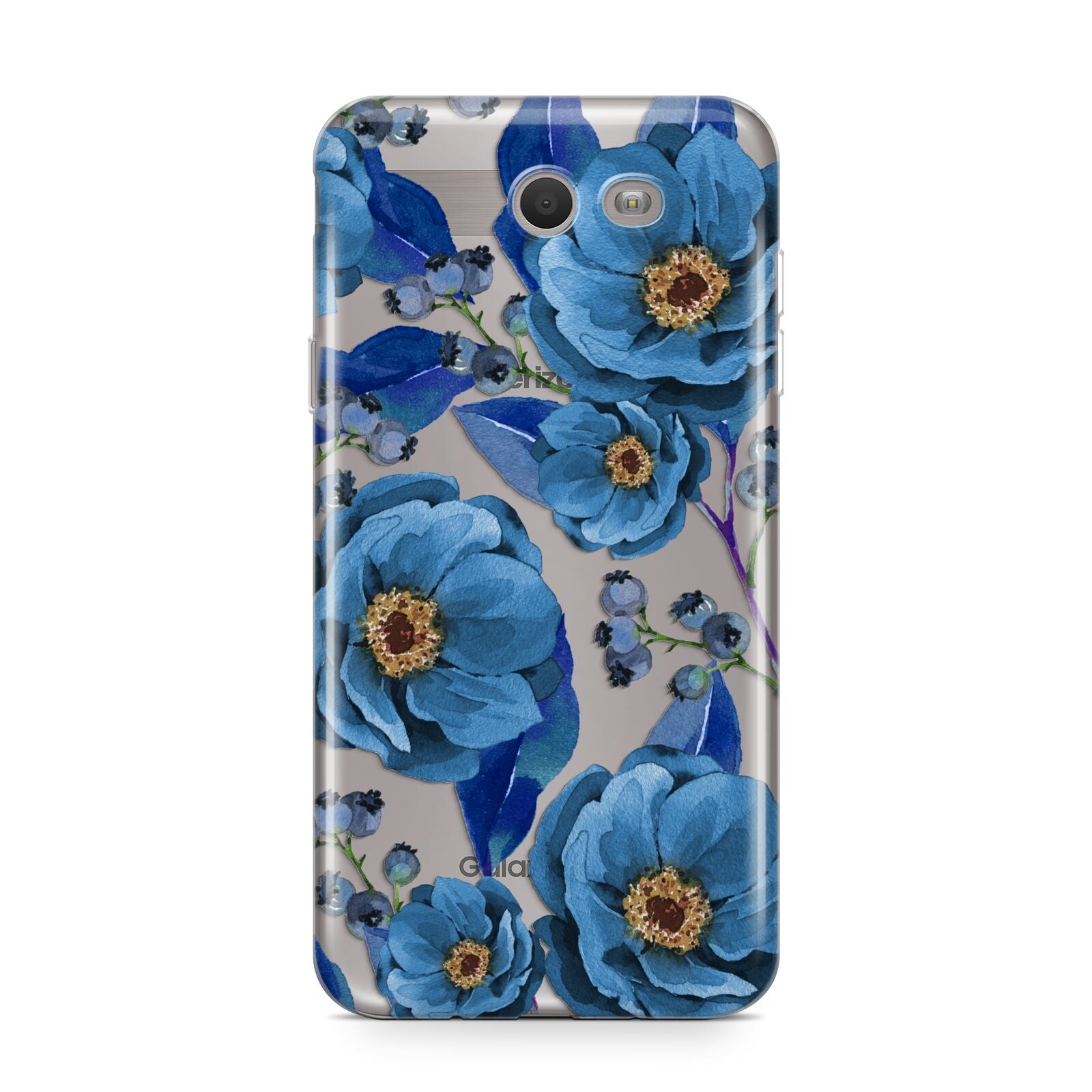 Blue Peonies Samsung Galaxy J7 2017 Case