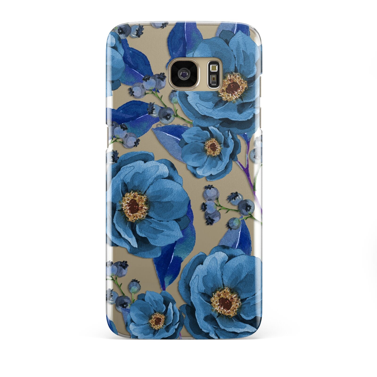 Blue Peonies Samsung Galaxy S7 Edge Case