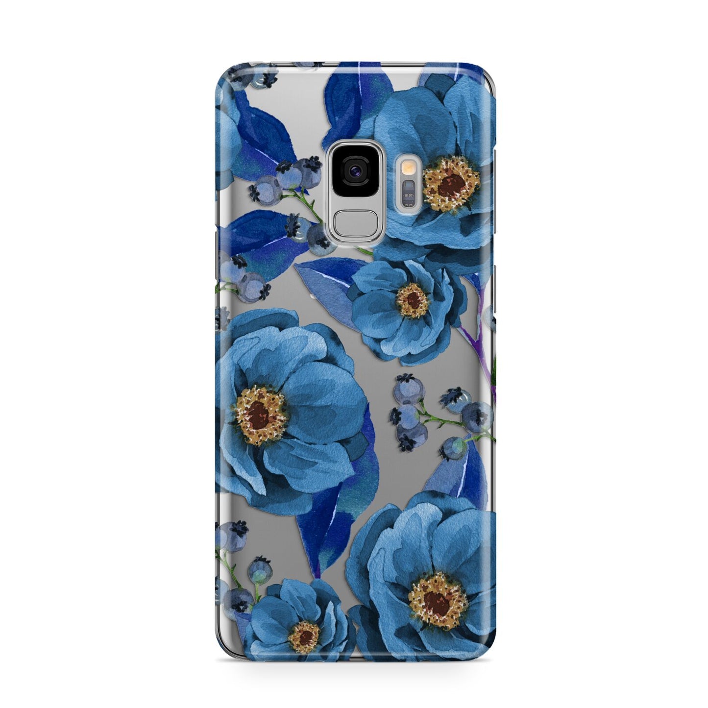 Blue Peonies Samsung Galaxy S9 Case