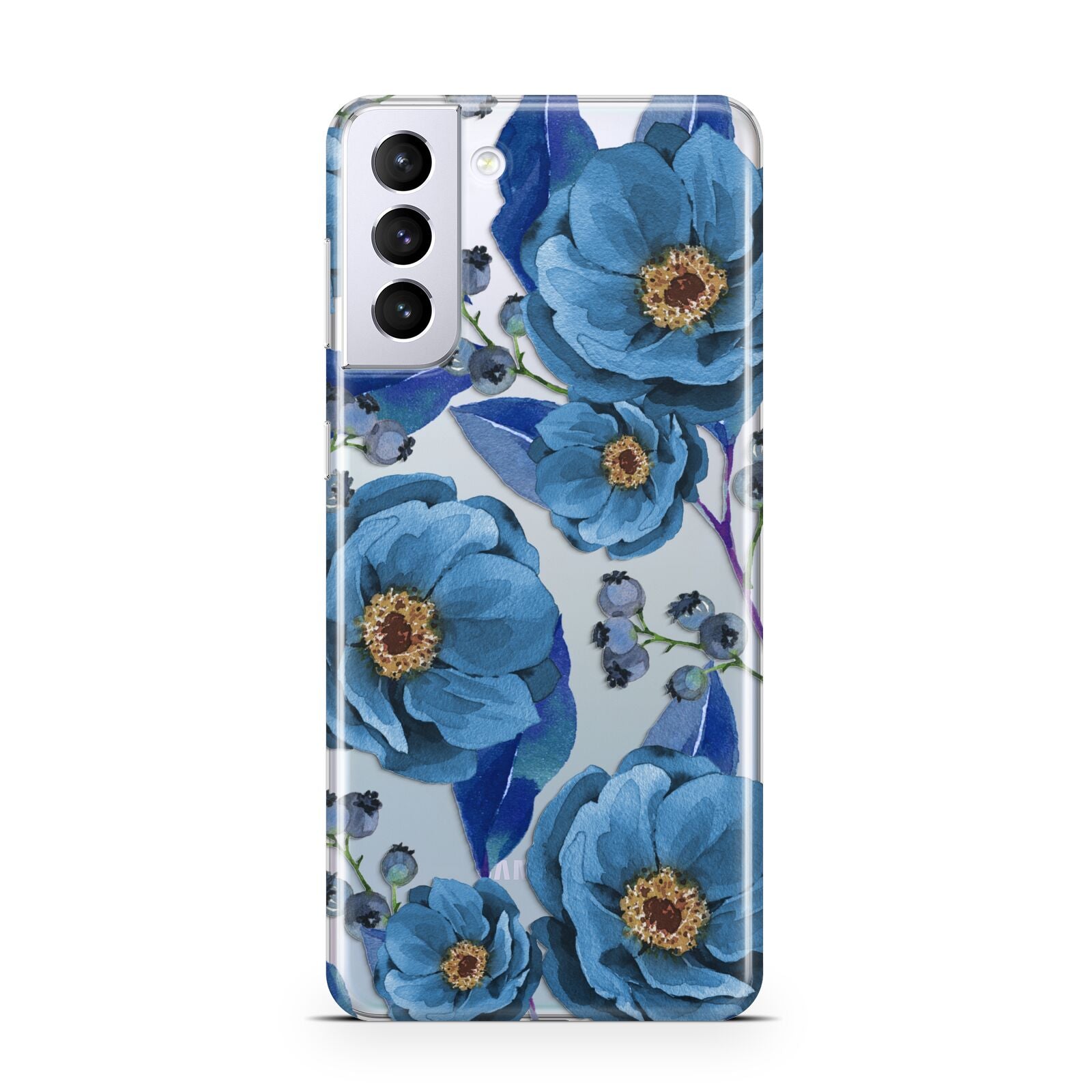 Blue Peonies Samsung S21 Plus Case