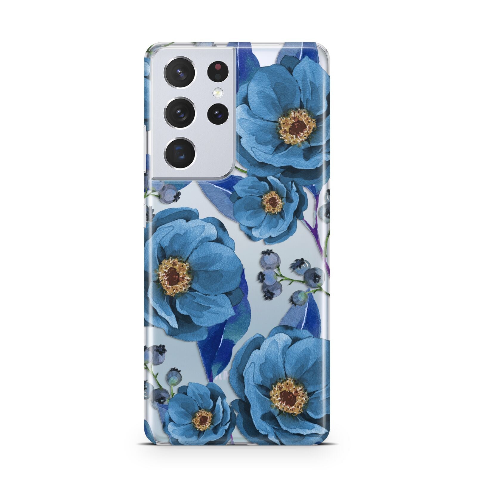 Blue Peonies Samsung S21 Ultra Case