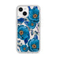 Blue Peonies iPhone 14 Clear Tough Case Starlight