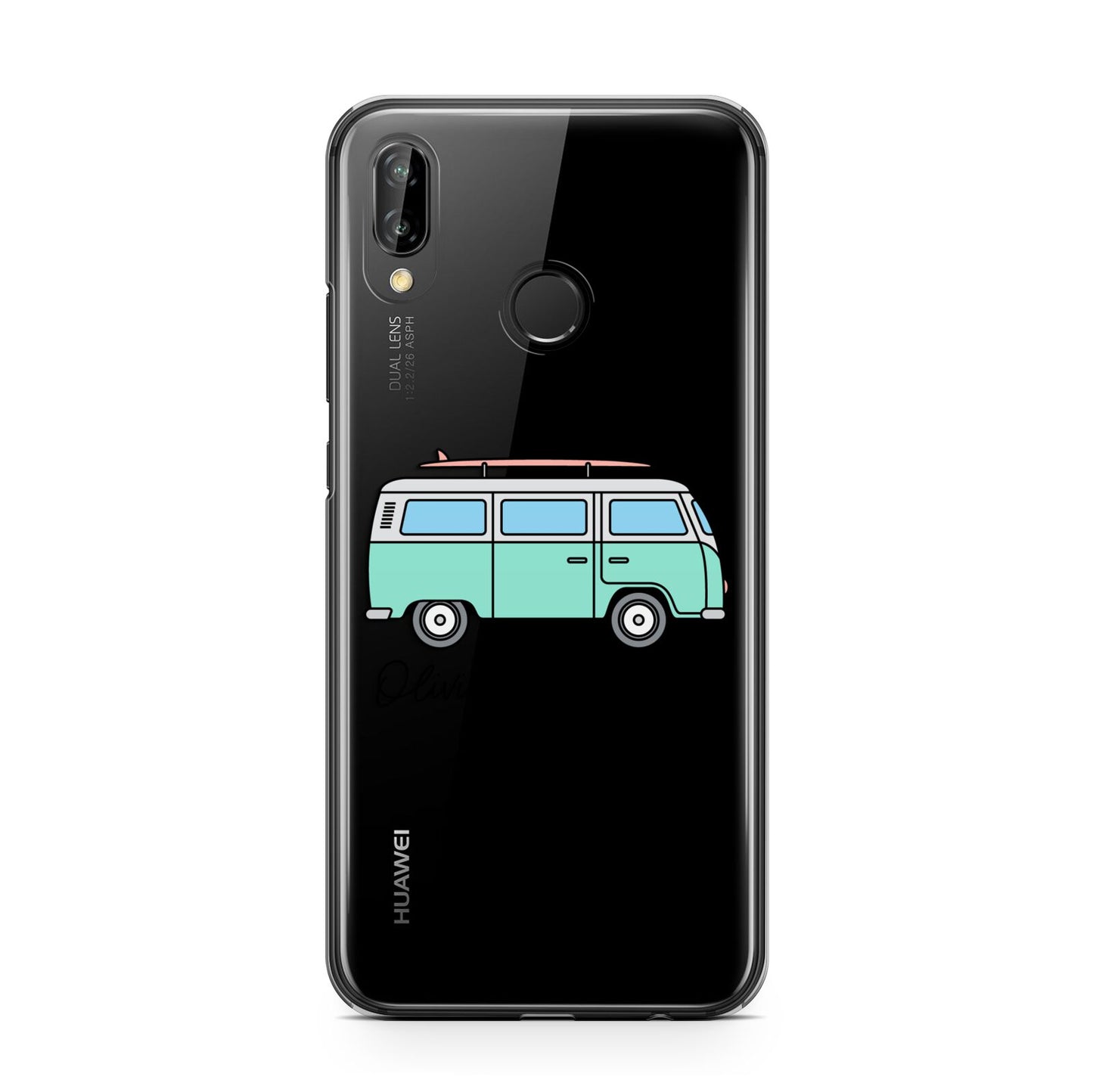 Blue Personalised Campervan Adventures Huawei P20 Lite Phone Case