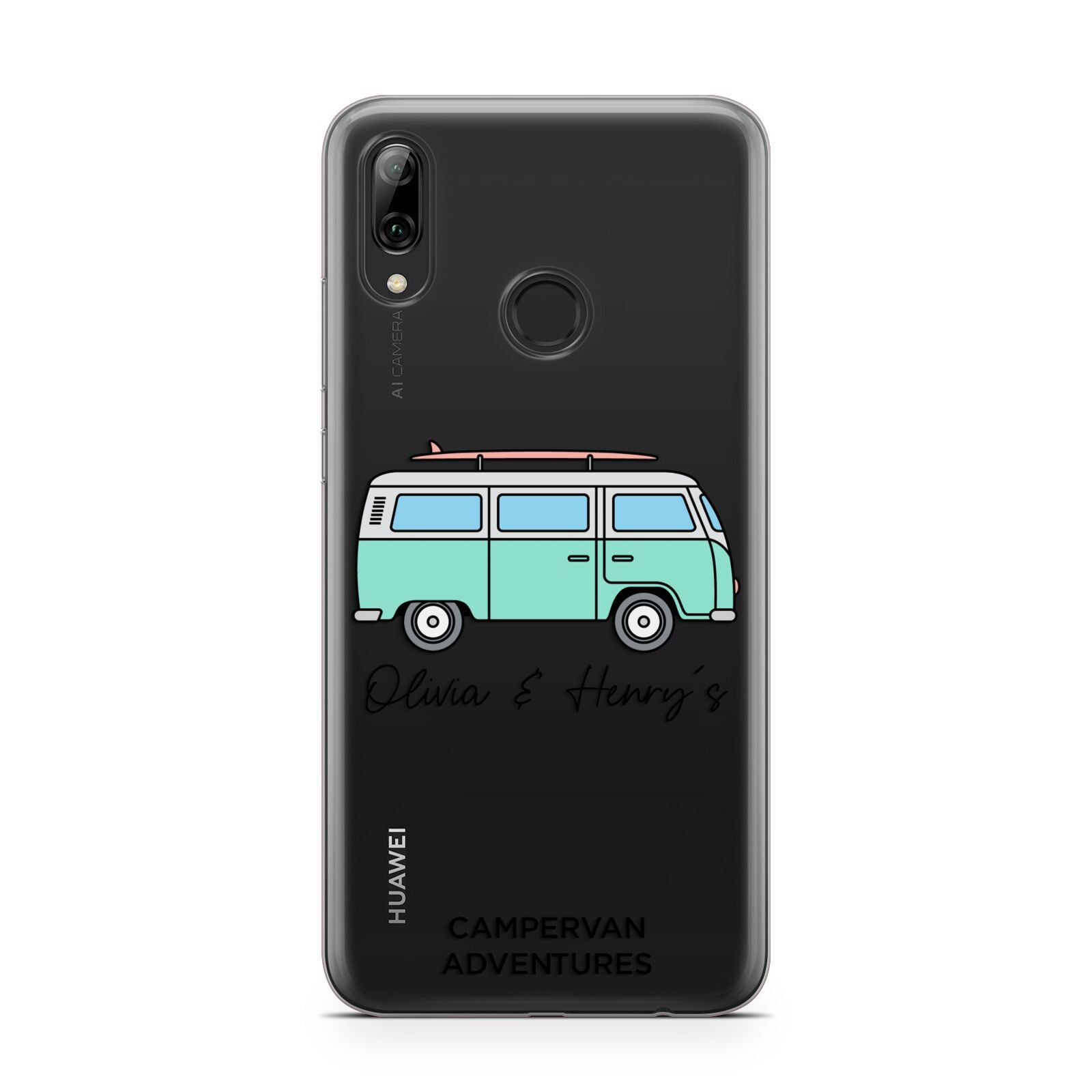 Blue Personalised Campervan Adventures Huawei Y7 2019