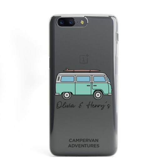 Blue Personalised Campervan Adventures OnePlus Case