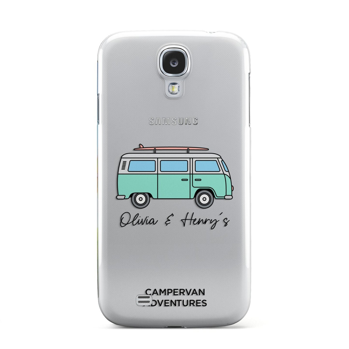 Blue Personalised Campervan Adventures Samsung Galaxy S4 Case