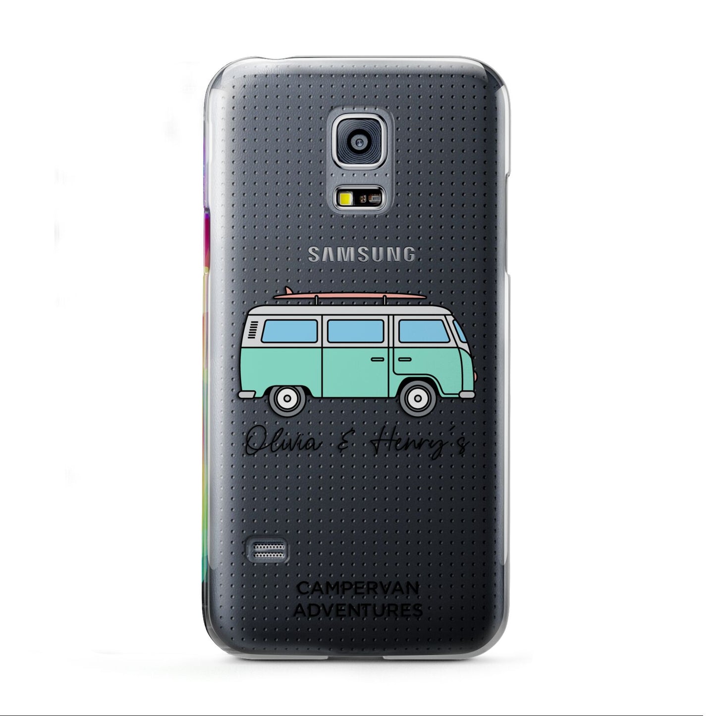 Blue Personalised Campervan Adventures Samsung Galaxy S5 Mini Case