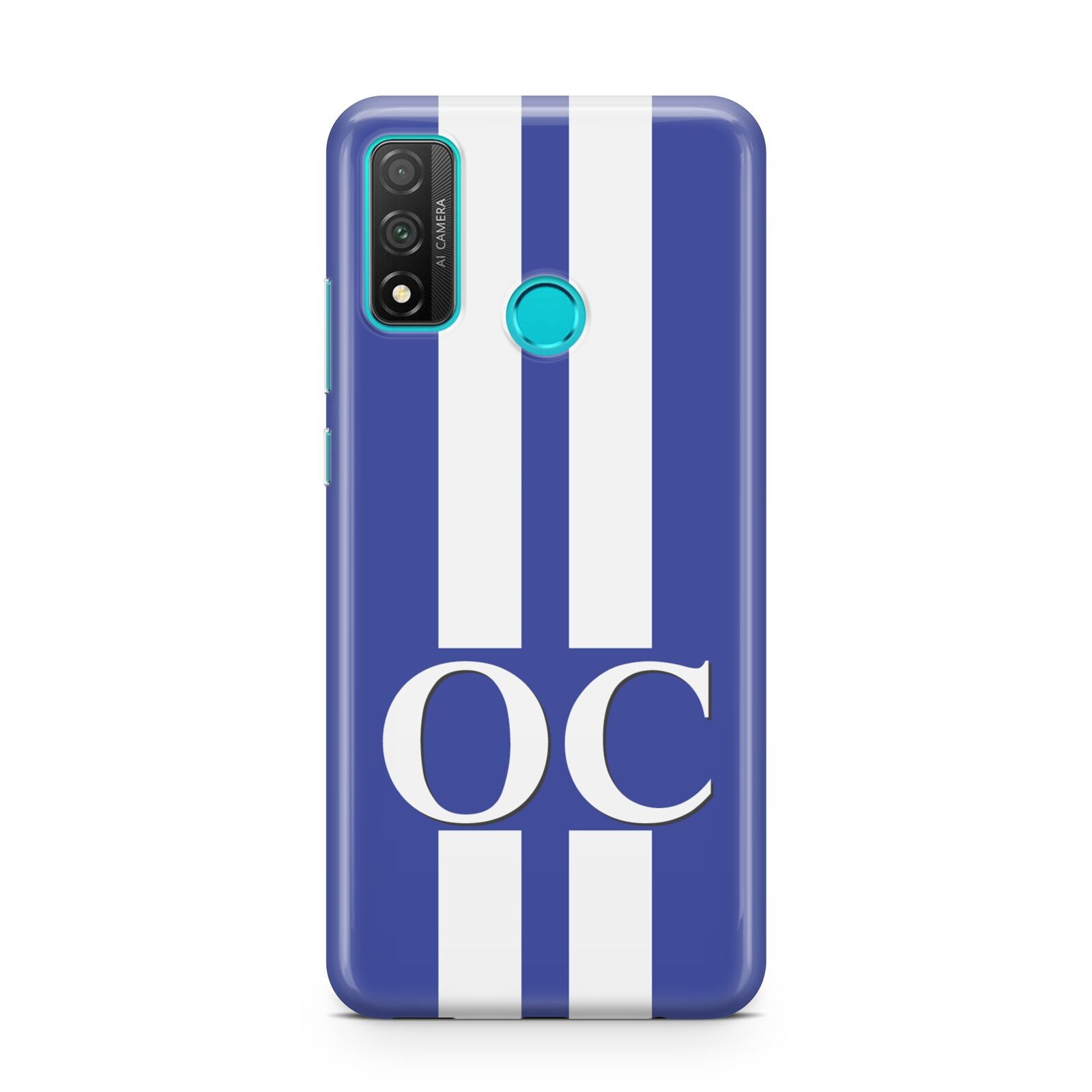 Blue Personalised Initials Huawei P Smart 2020