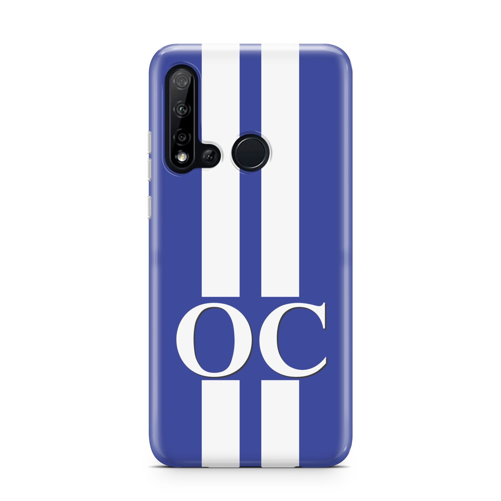 Blue Personalised Initials Huawei P20 Lite 5G Phone Case