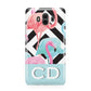 Blue Pink Flamingos Huawei Mate 10 Protective Phone Case