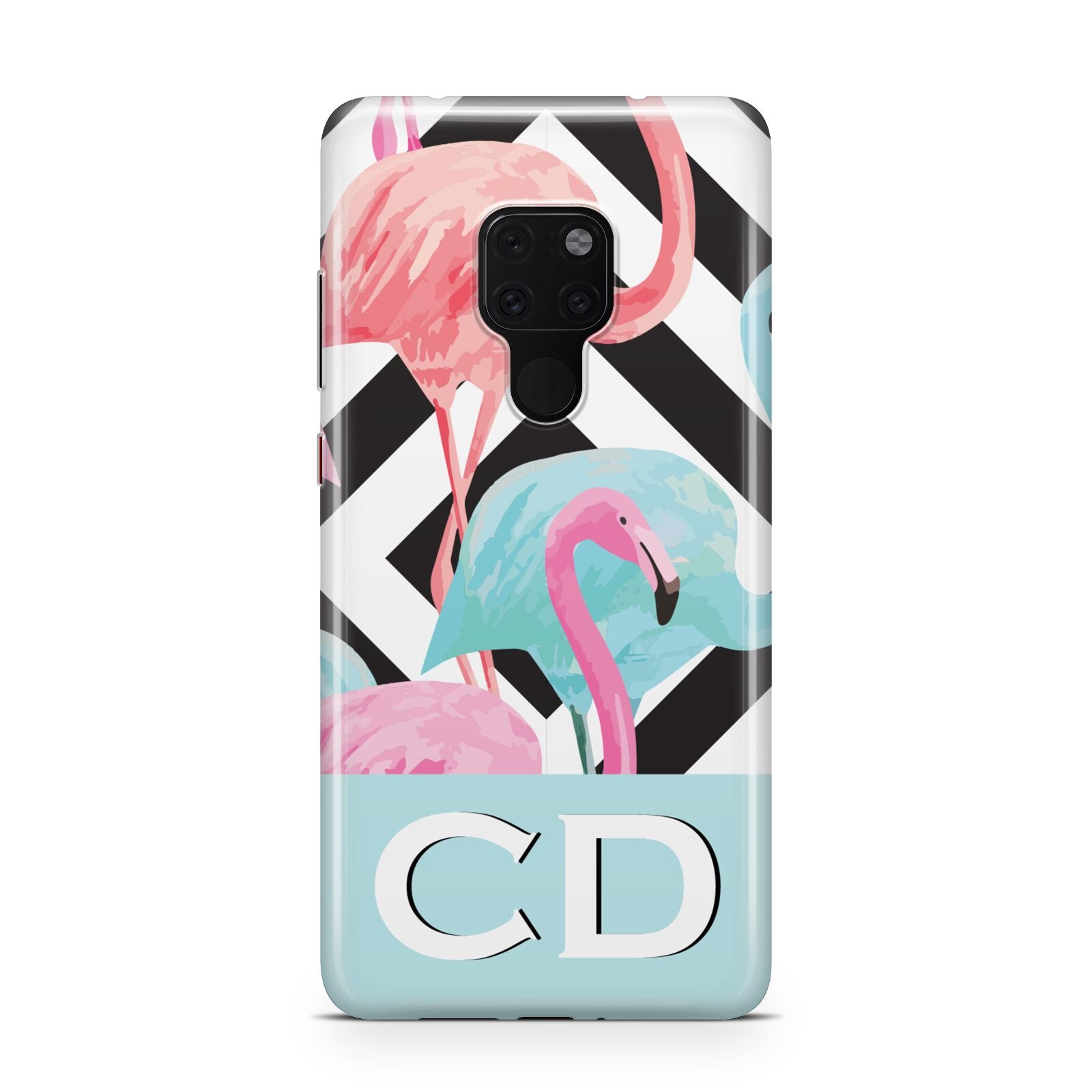 Blue Pink Flamingos Huawei Mate 20 Phone Case