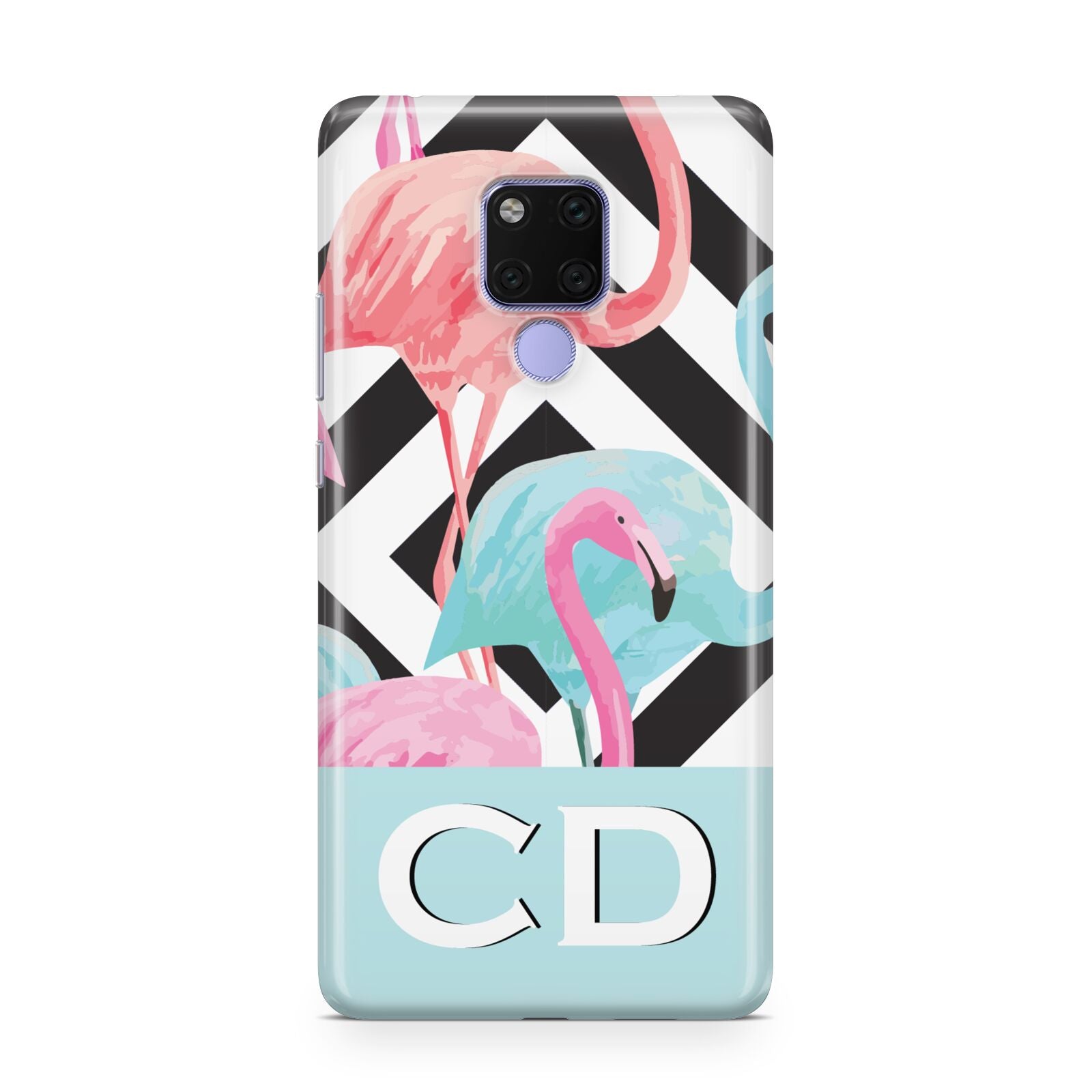 Blue Pink Flamingos Huawei Mate 20X Phone Case