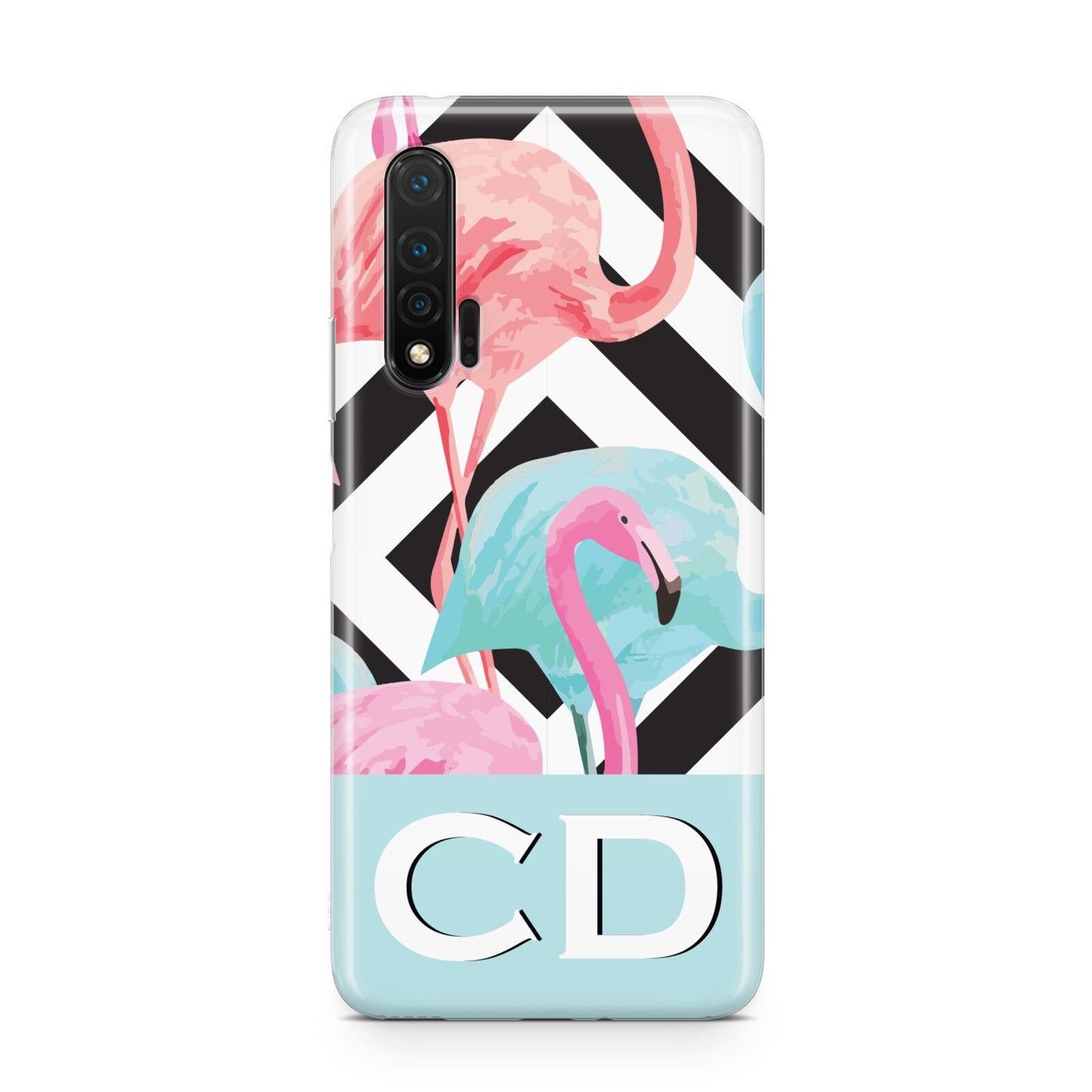 Blue Pink Flamingos Huawei Nova 6 Phone Case