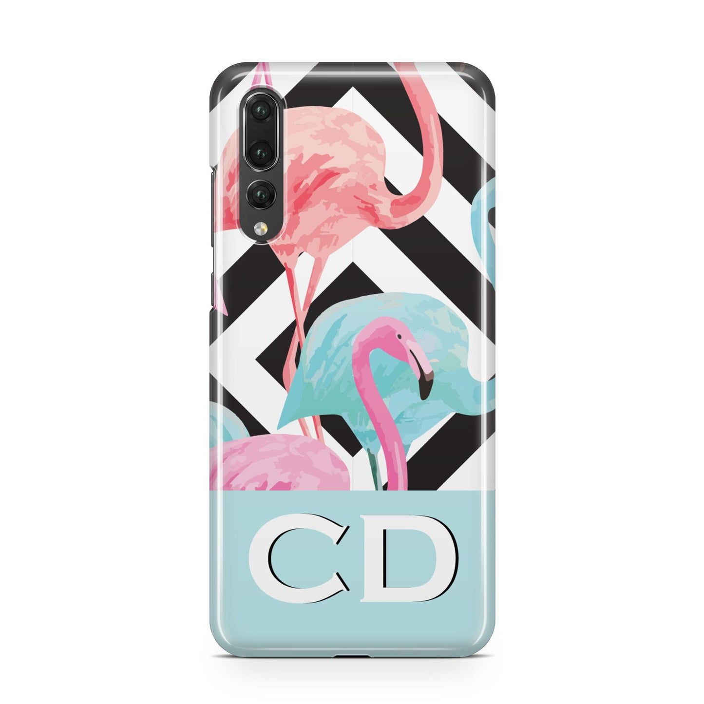 Blue Pink Flamingos Huawei P20 Pro Phone Case