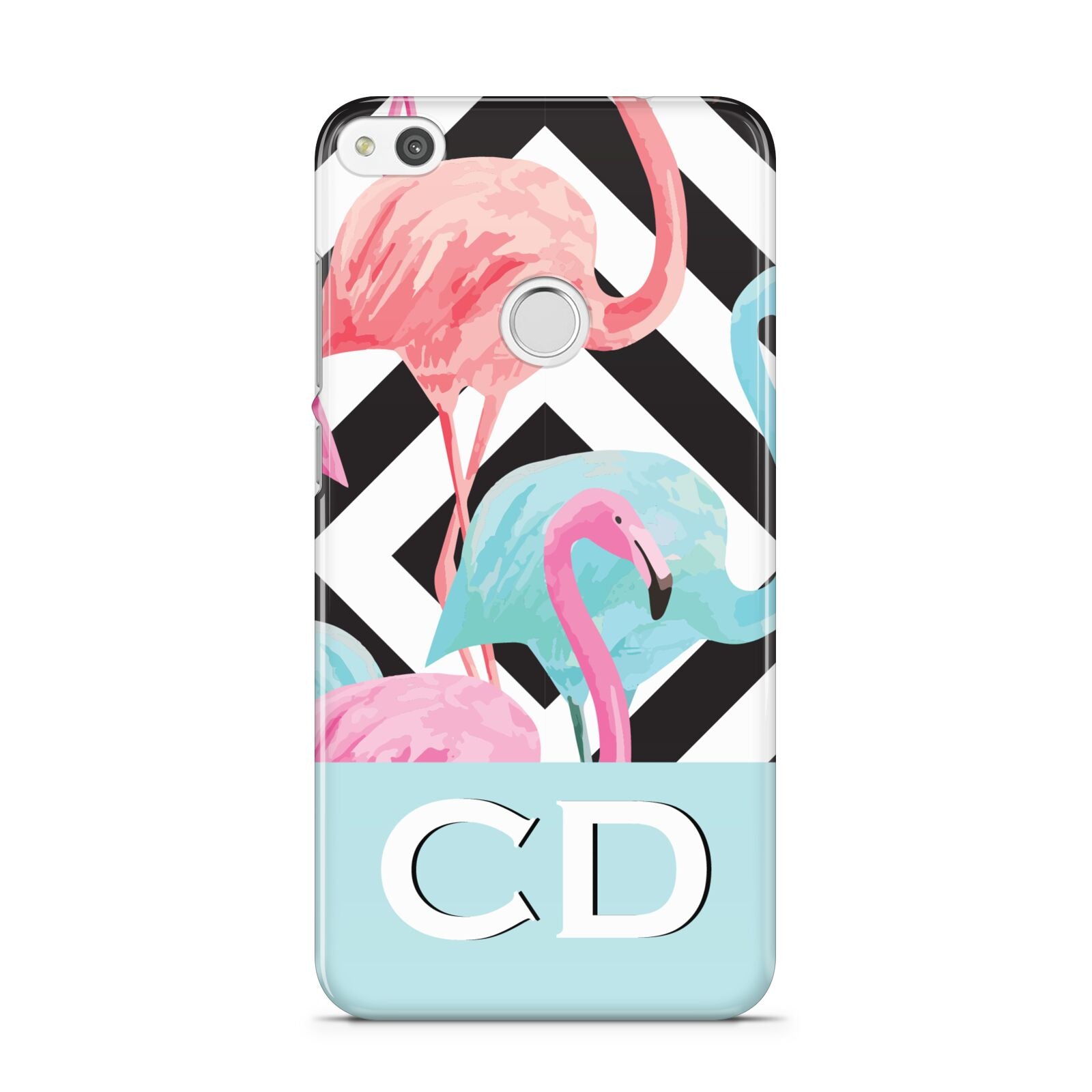 Blue Pink Flamingos Huawei P8 Lite Case