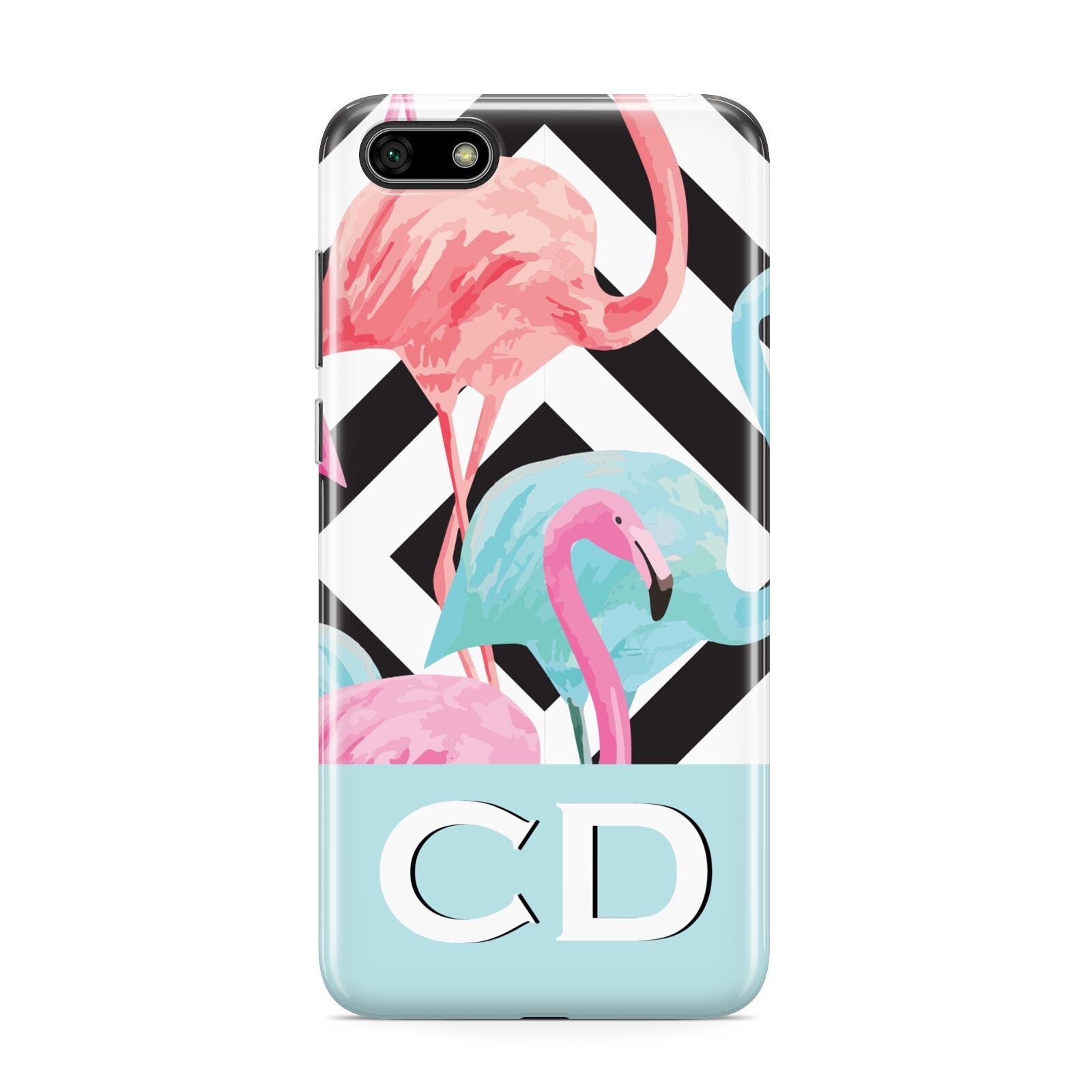 Blue Pink Flamingos Huawei Y5 Prime 2018 Phone Case