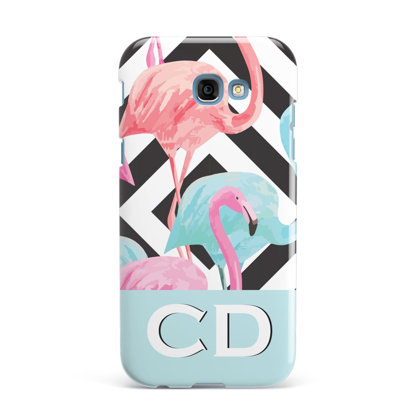 Blue Pink Flamingos Samsung Galaxy A7 2017 Case