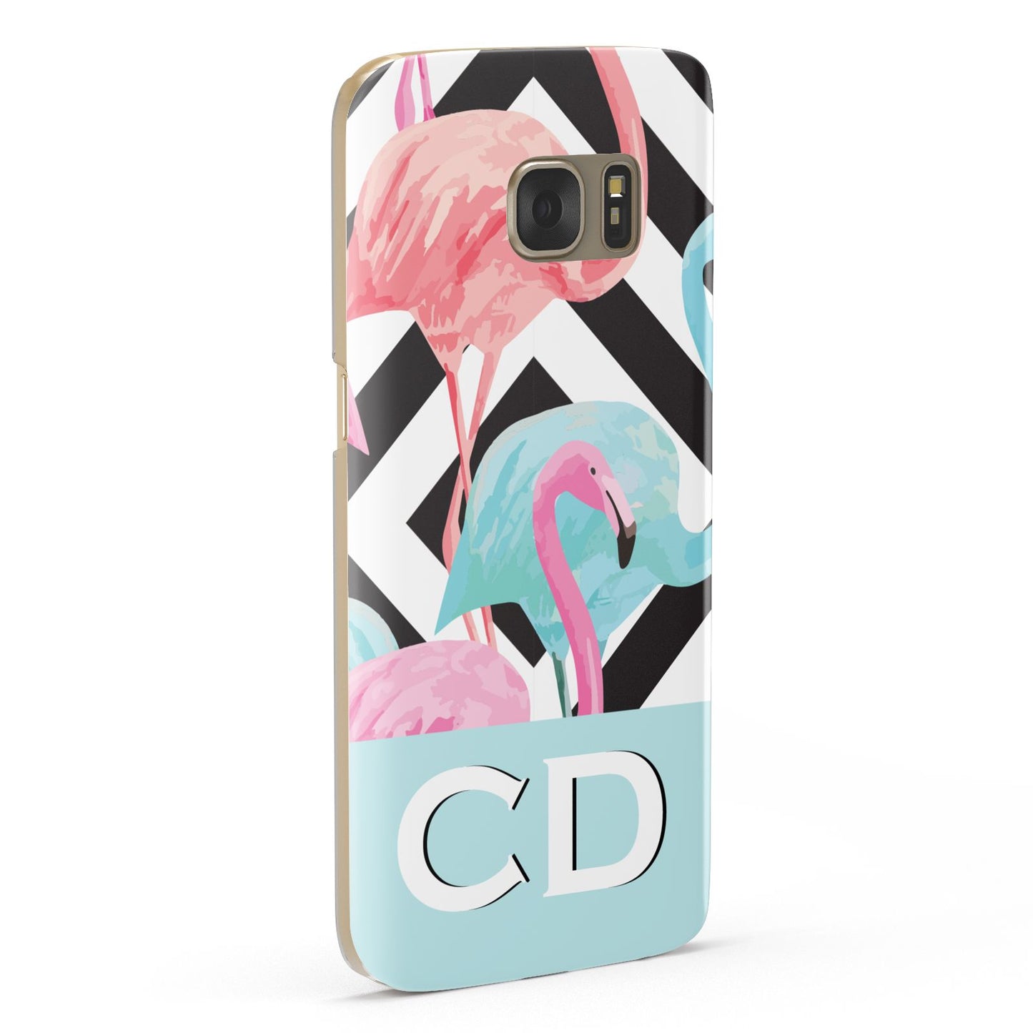 Blue Pink Flamingos Samsung Galaxy Case Fourty Five Degrees