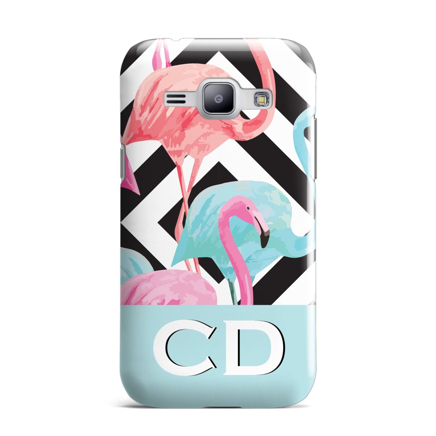 Blue Pink Flamingos Samsung Galaxy J1 2015 Case