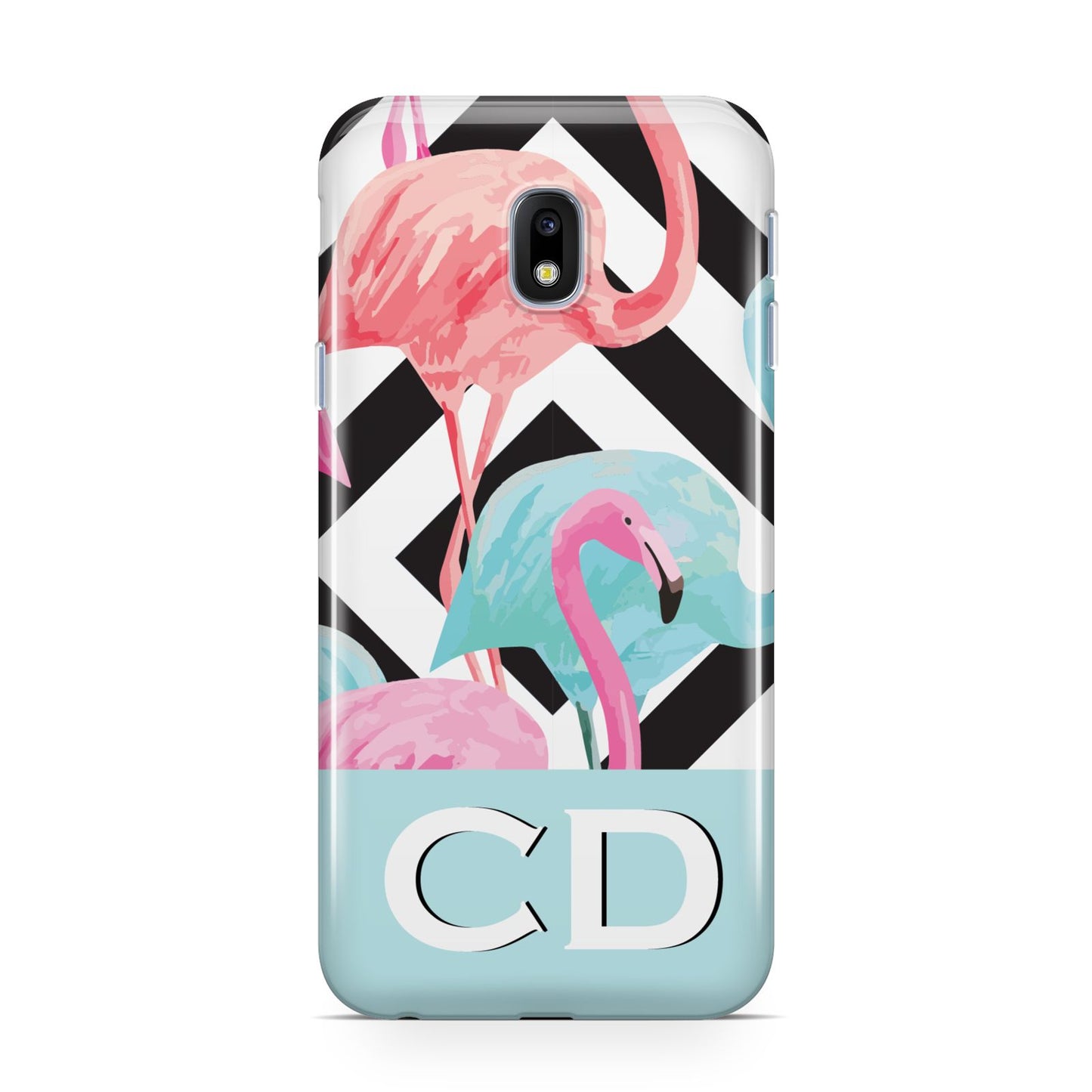 Blue Pink Flamingos Samsung Galaxy J3 2017 Case