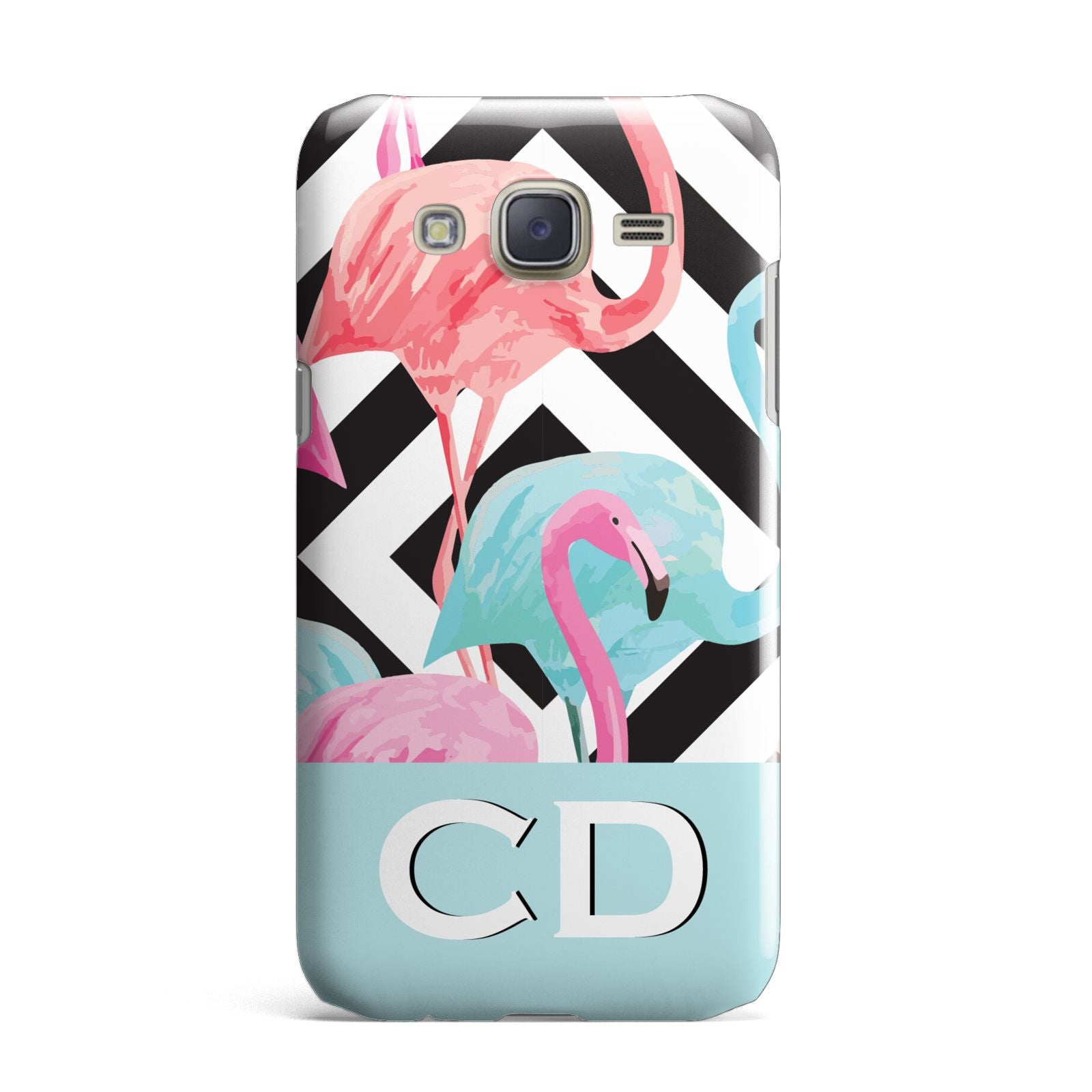 Blue Pink Flamingos Samsung Galaxy J7 Case