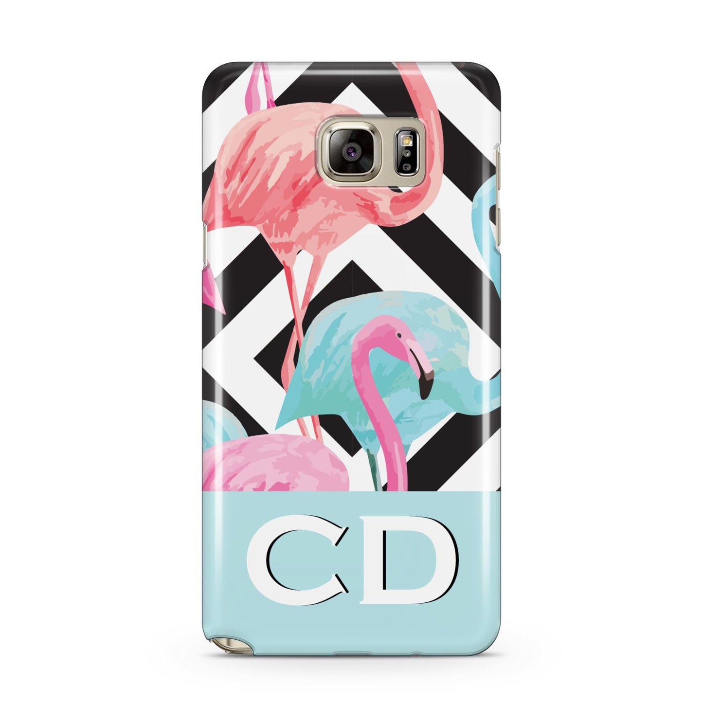 Blue Pink Flamingos Samsung Galaxy Note 5 Case