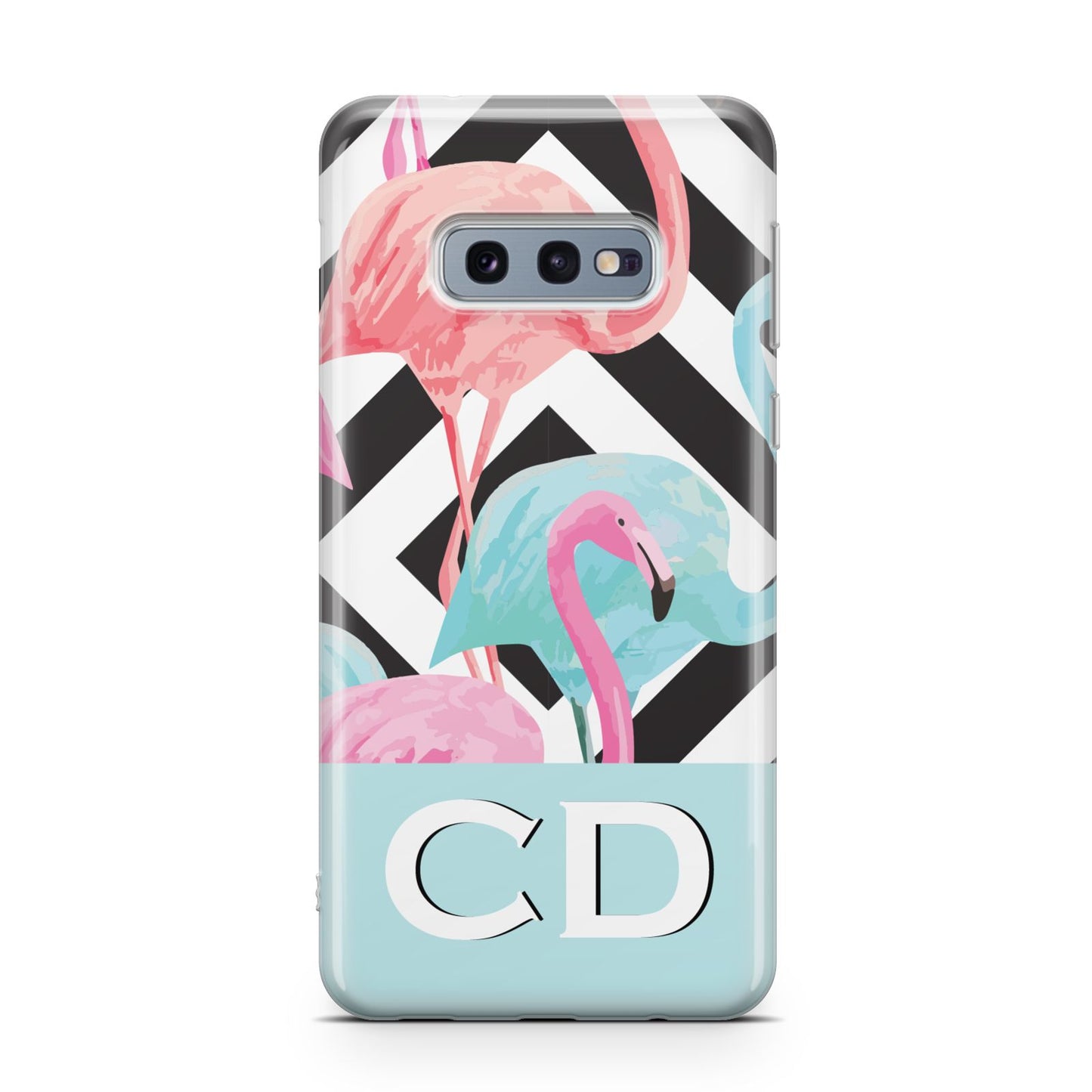 Blue Pink Flamingos Samsung Galaxy S10E Case