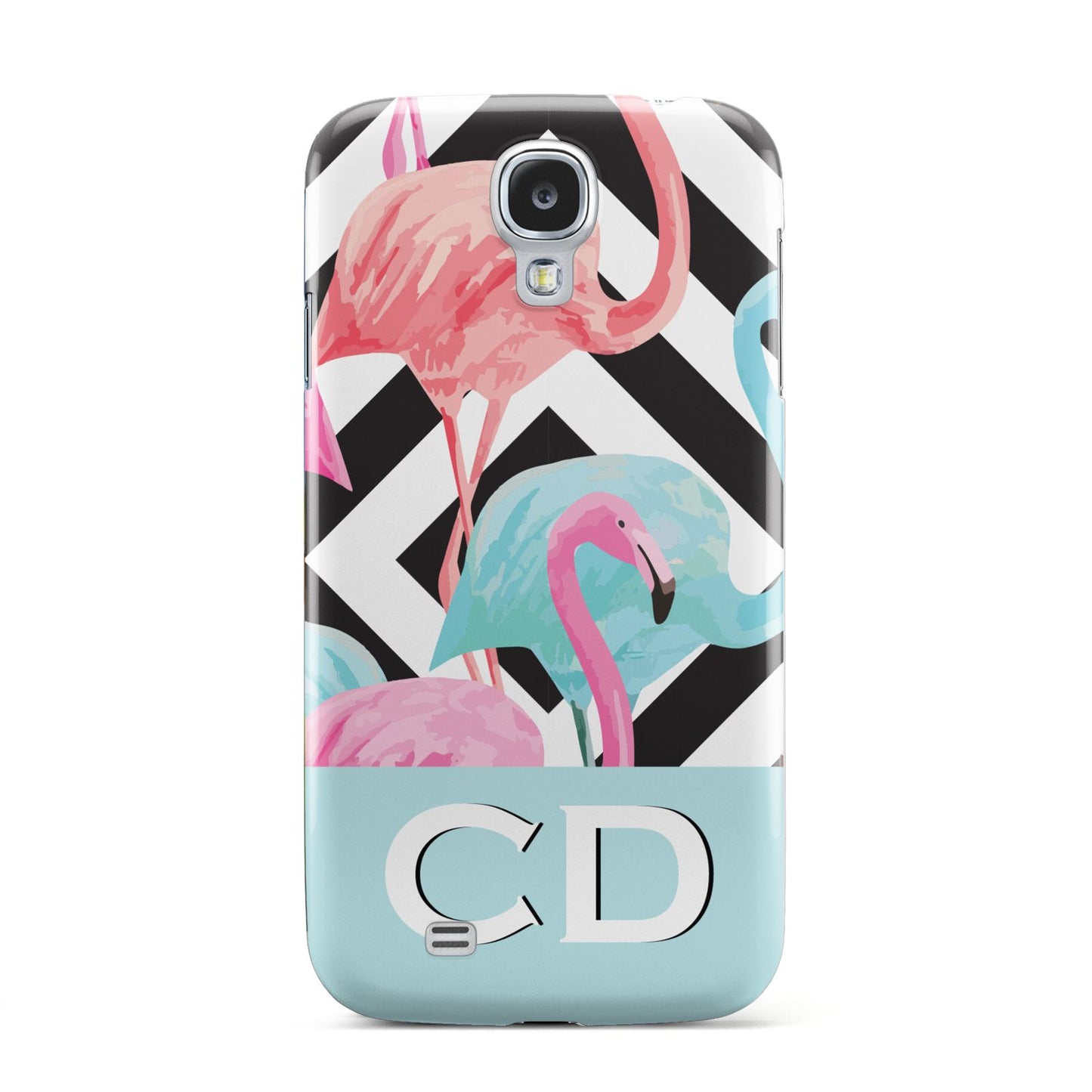 Blue Pink Flamingos Samsung Galaxy S4 Case