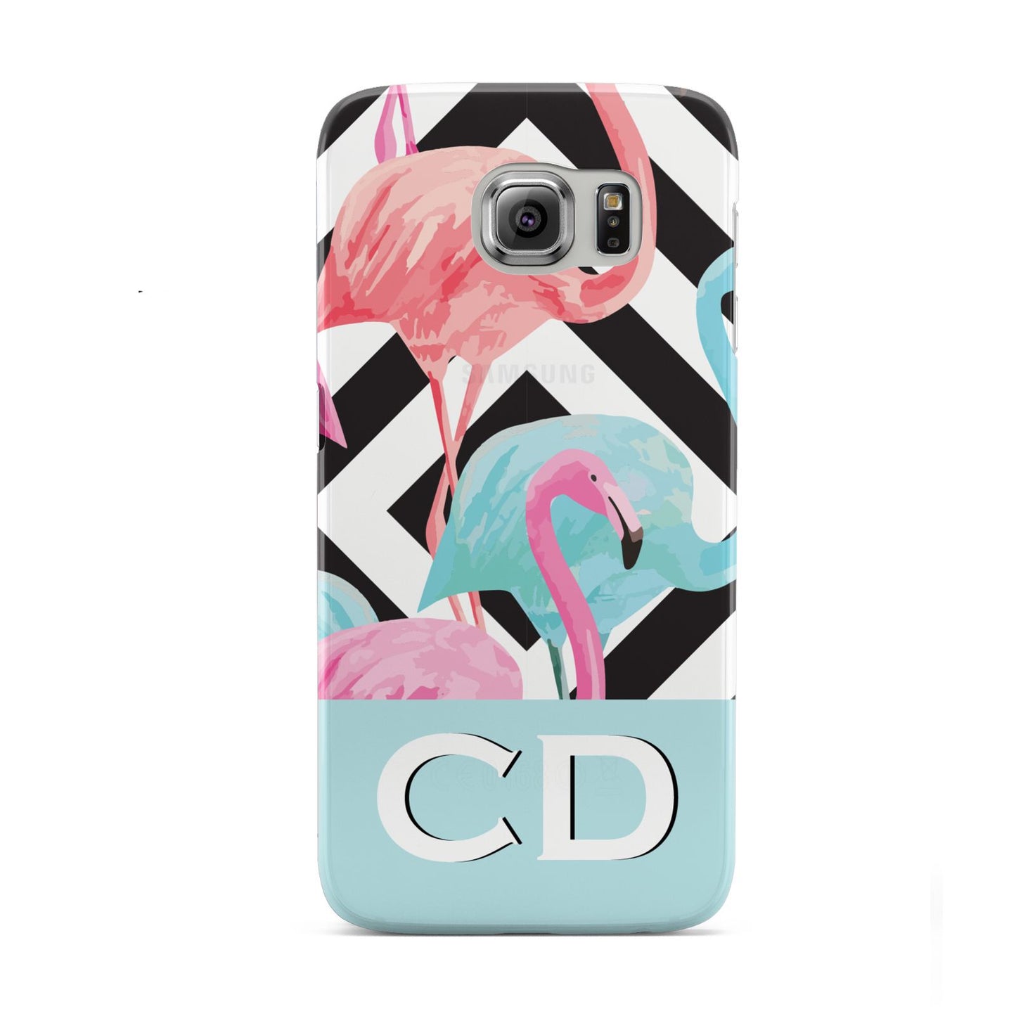 Blue Pink Flamingos Samsung Galaxy S6 Case