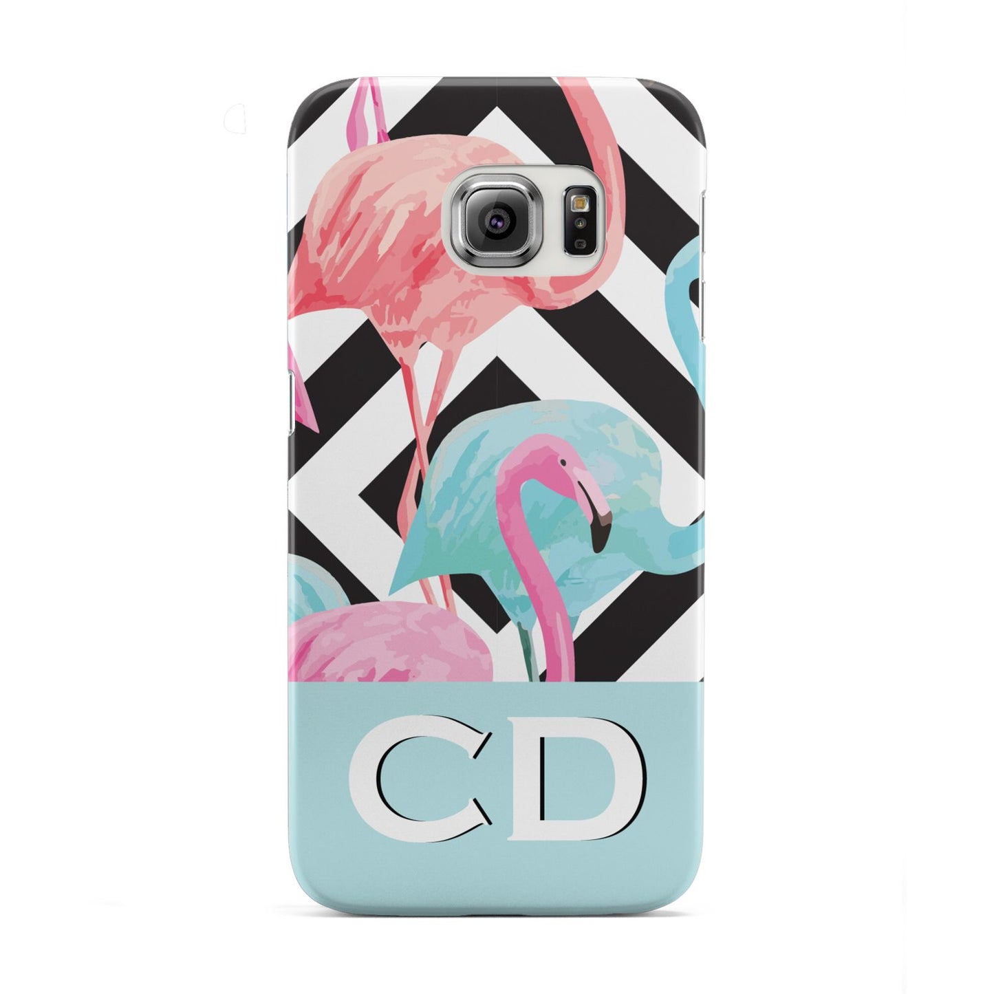 Blue Pink Flamingos Samsung Galaxy S6 Edge Case