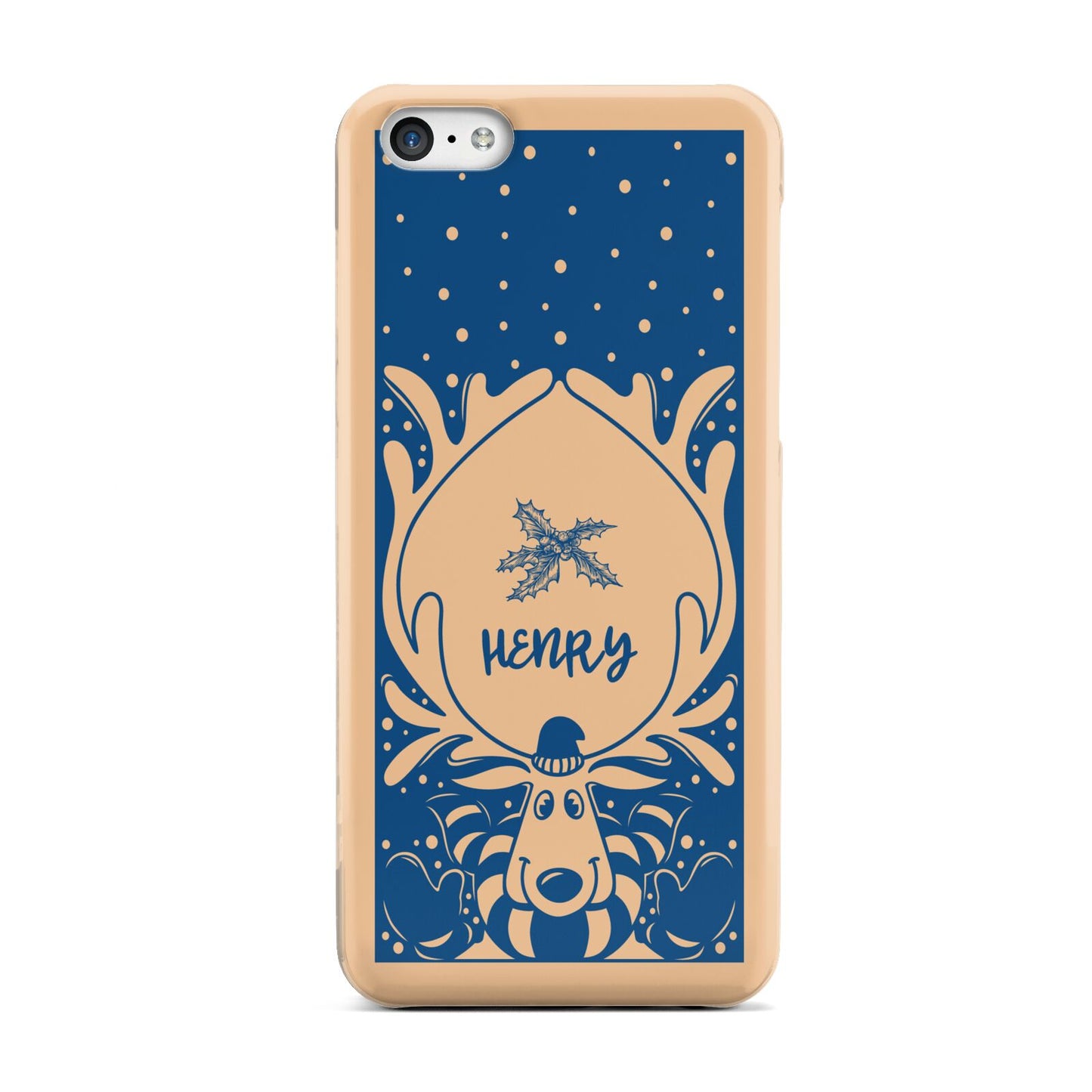 Blue Reindeer Personalised Apple iPhone 5c Case