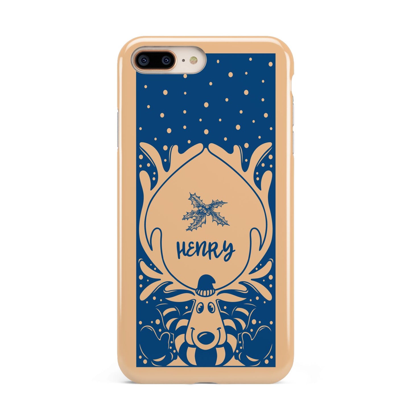 Blue Reindeer Personalised Apple iPhone 7 8 Plus 3D Tough Case