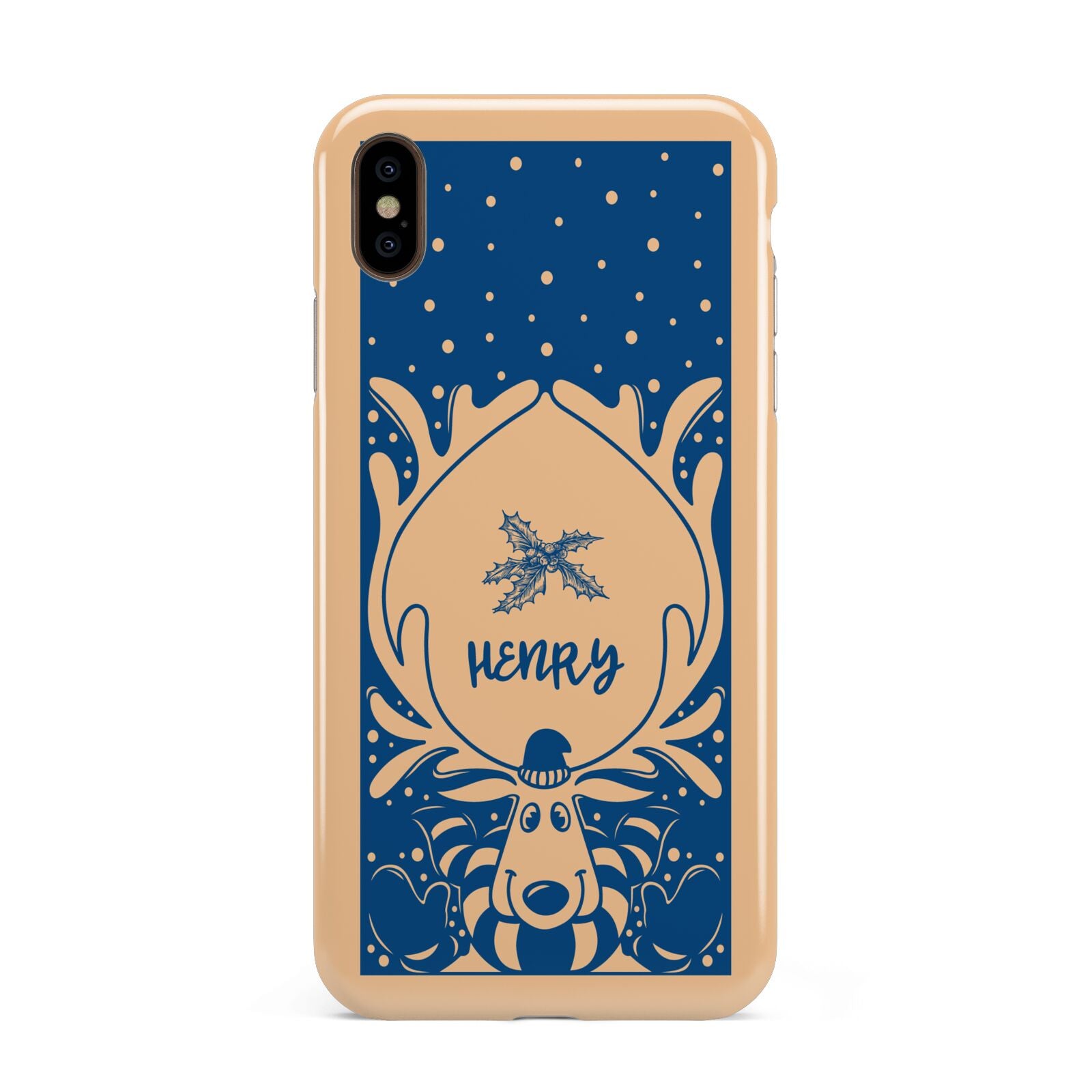 Blue Reindeer Personalised Apple iPhone Xs Max 3D Tough Case