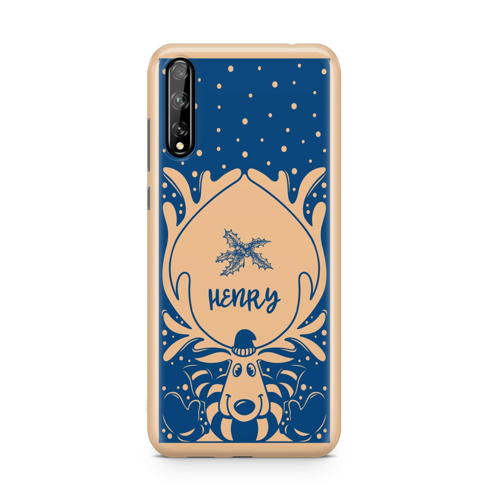 Blue Reindeer Personalised Huawei Enjoy 10s Phone Case