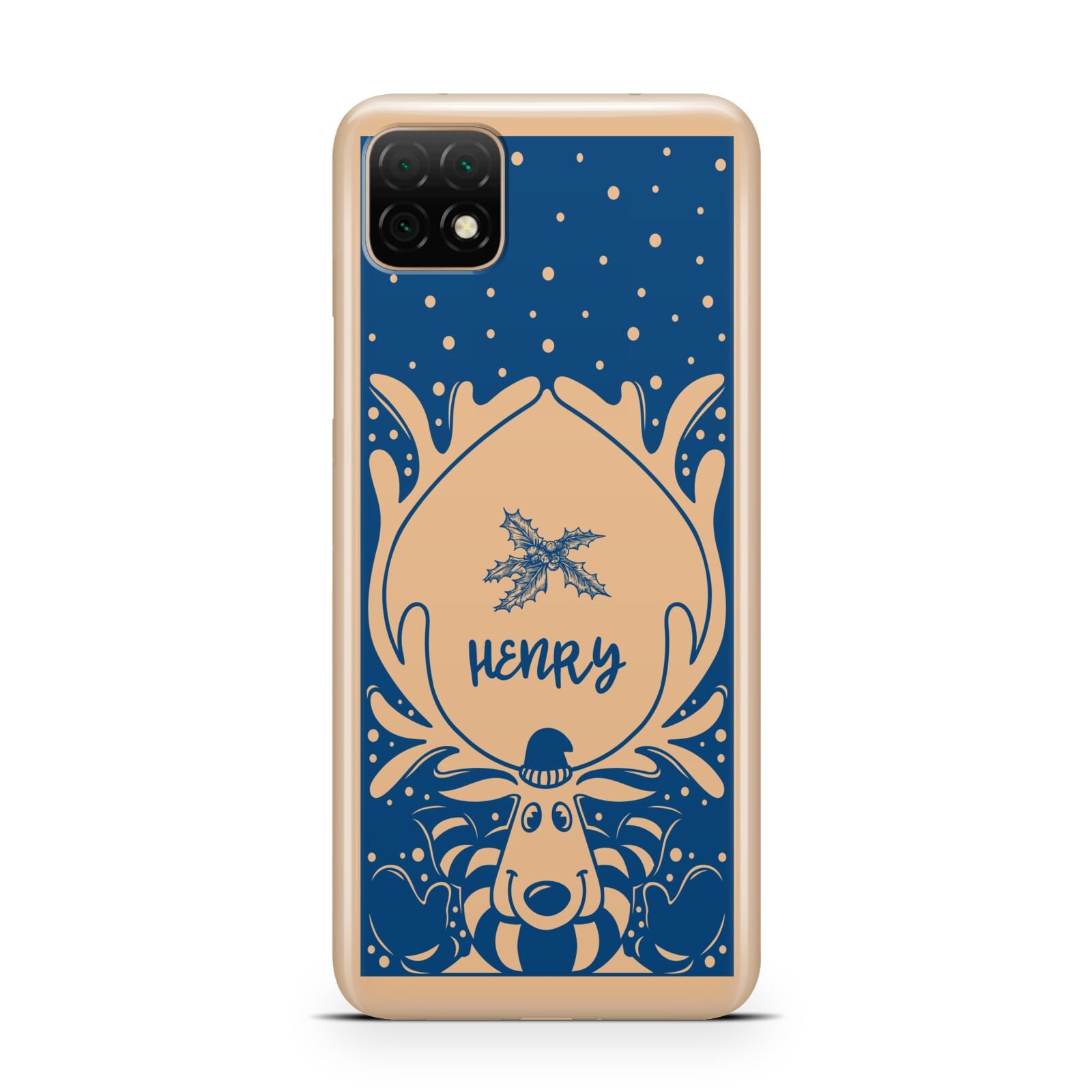 Blue Reindeer Personalised Huawei Enjoy 20 Phone Case