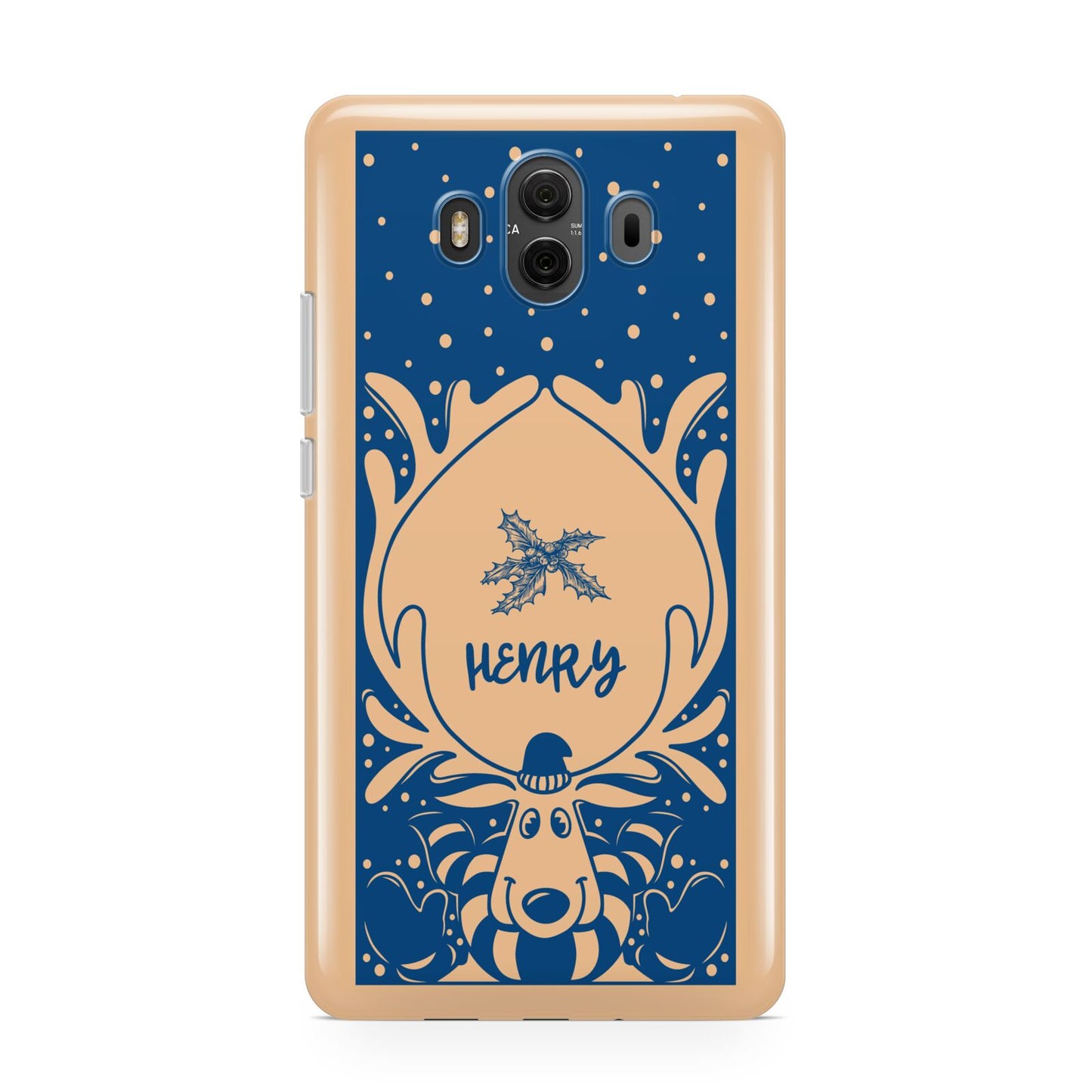 Blue Reindeer Personalised Huawei Mate 10 Protective Phone Case